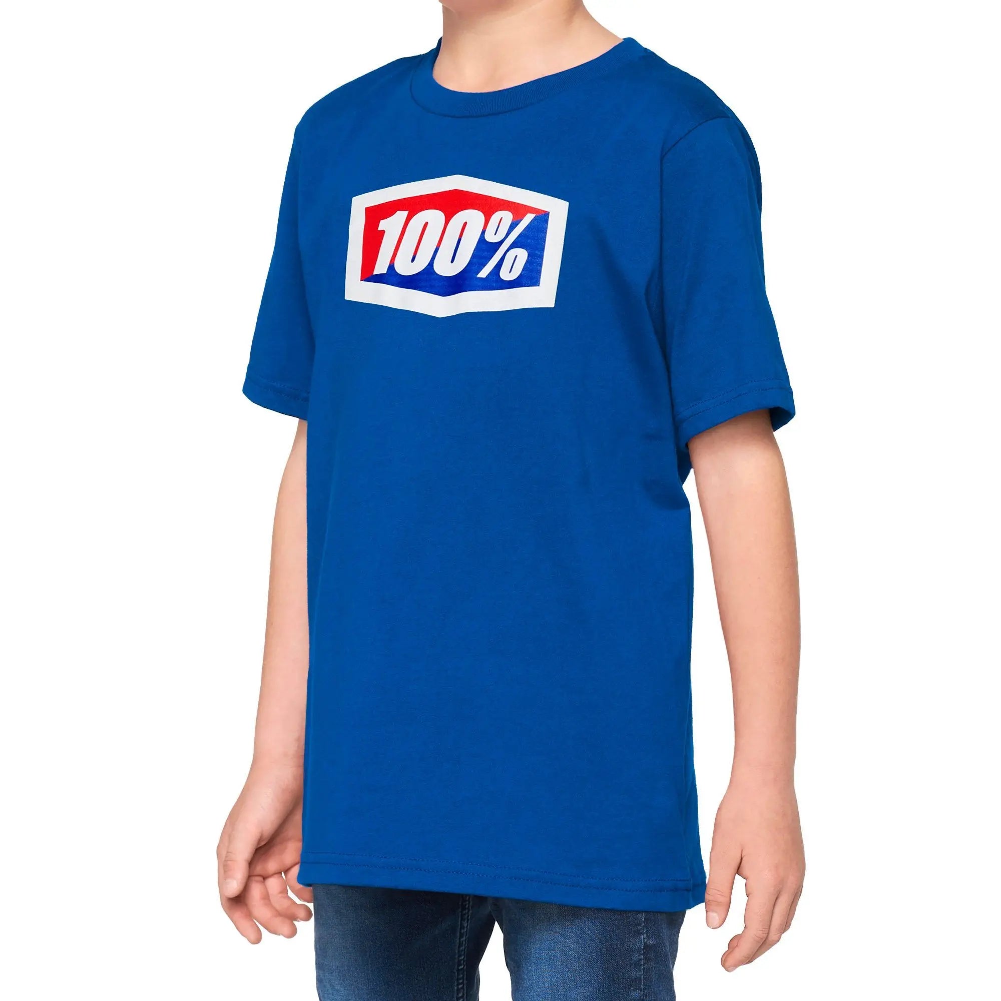 100% Official Youth T-Shirt Blue - FREE UK Shipping, FREE 365 Day Returns | Moto Central