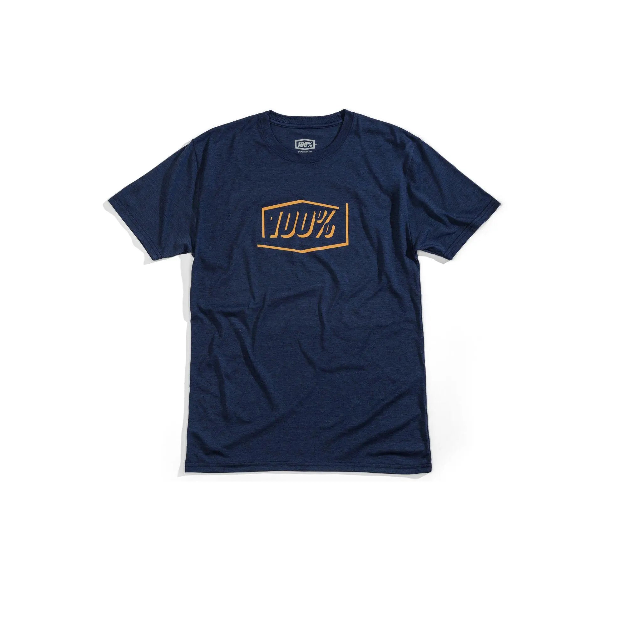 100% Phantom Tech Tee Navy Heather - FREE UK Shipping, FREE 365 Day Returns | Moto Central