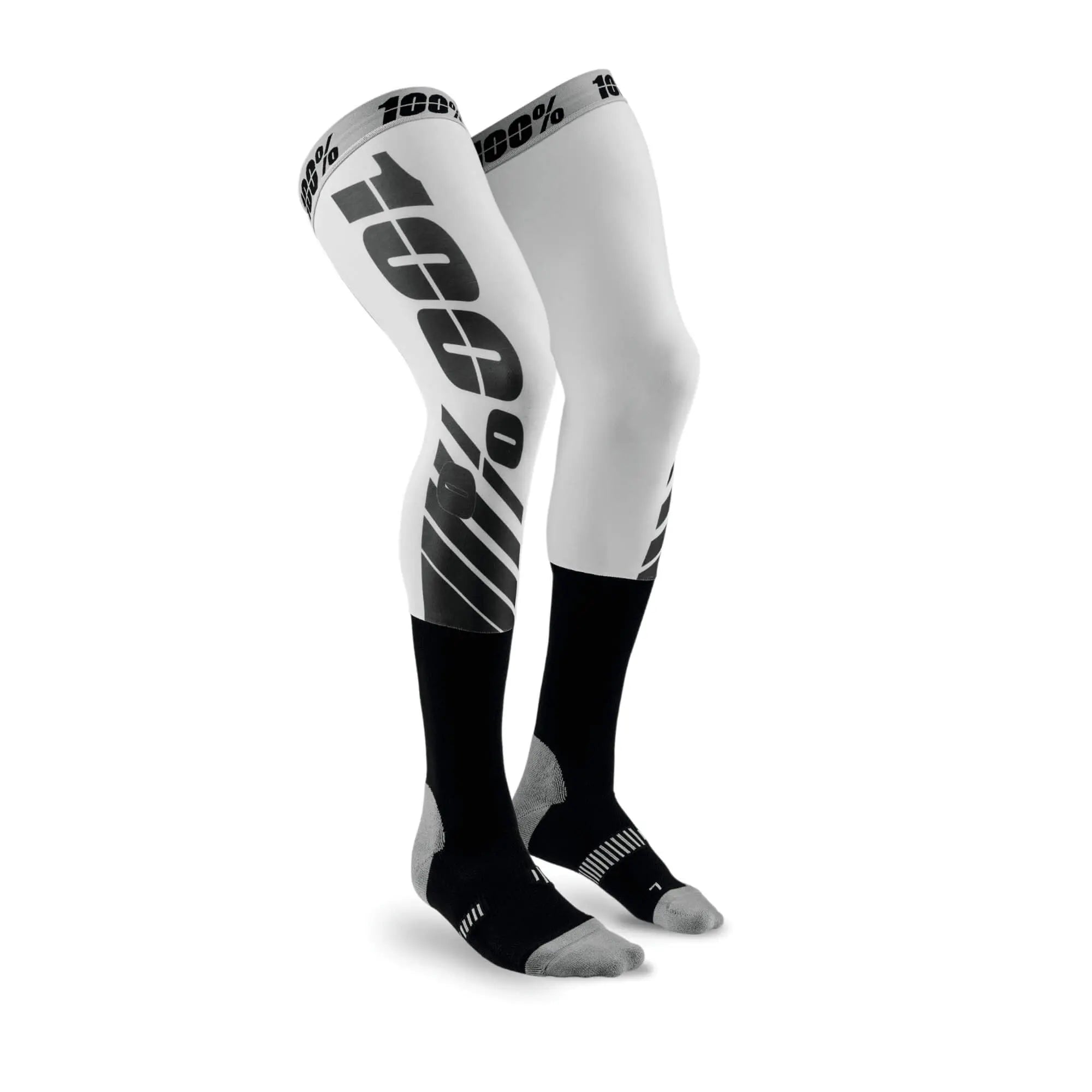 100% REV MX Knee Brace Socks Flash Grey - FREE UK Shipping, FREE 365 Day Returns | Moto Central