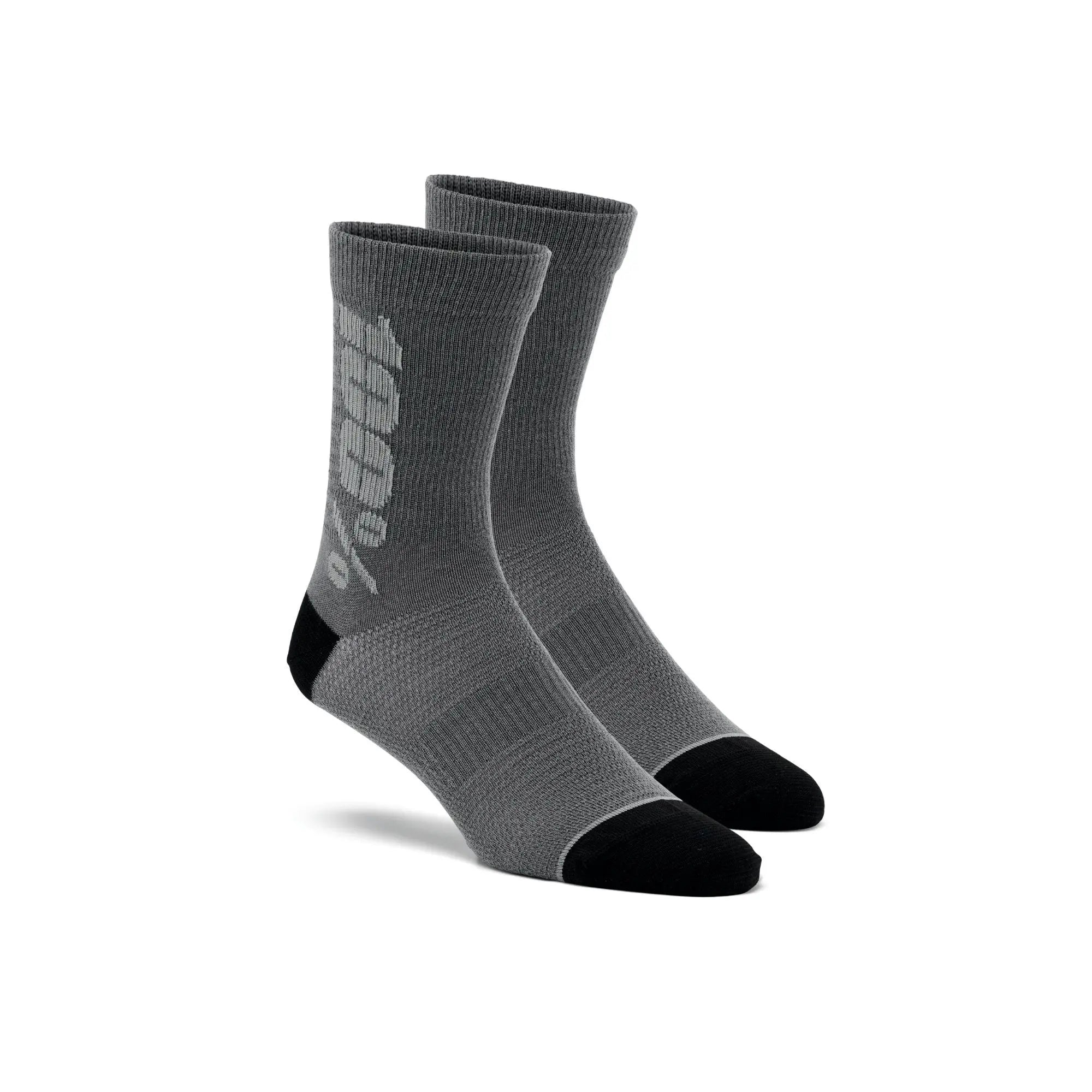 100% RYTHYM Merino Wool Performance Socks Charcoal / Grey - FREE UK Shipping, FREE 365 Day Returns | Moto Central