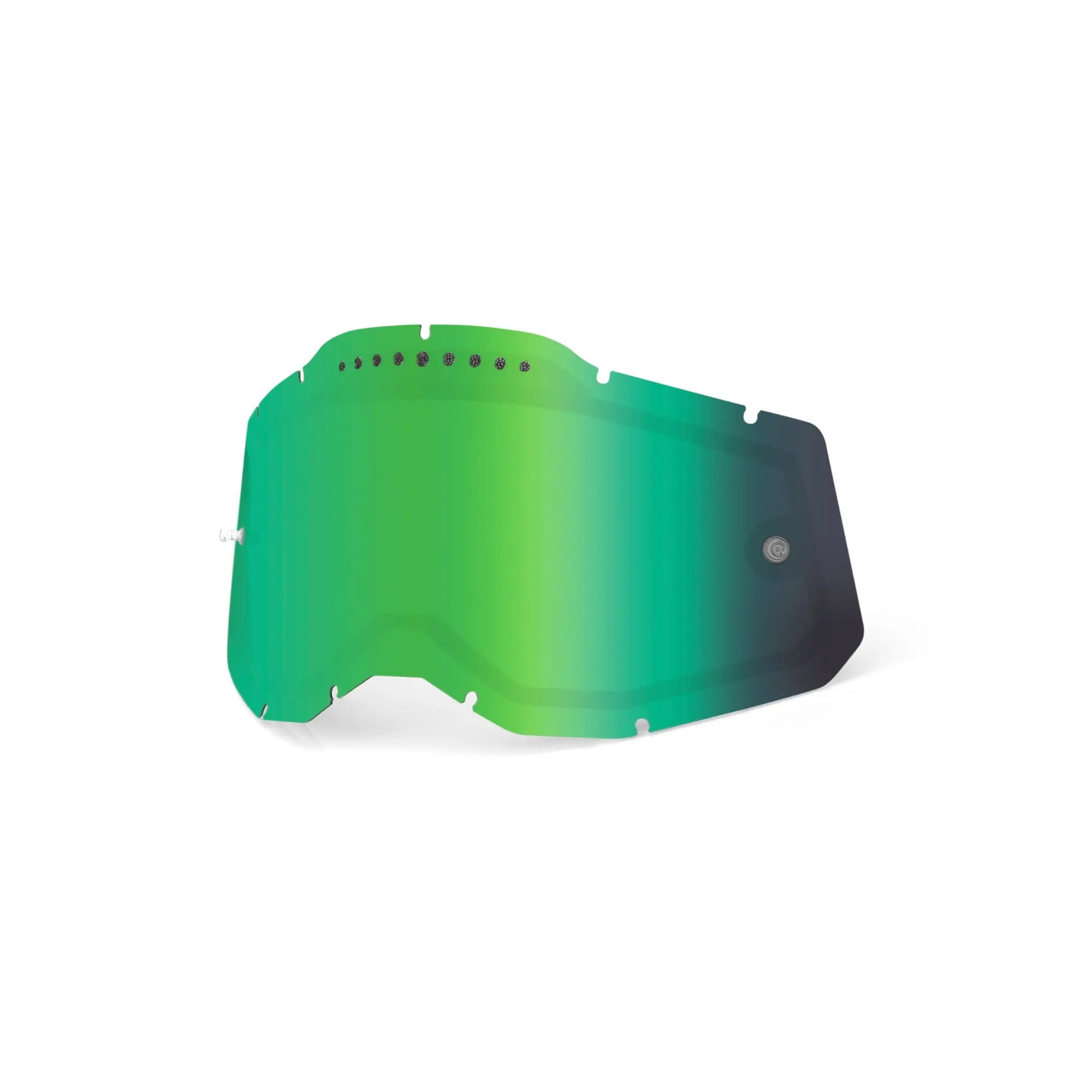 100% Racecraft 2 / Accuri 2 / Strata 2 Dual Pane Vented Lens Green Mirror - FREE UK Shipping, FREE 365 Day Returns | Moto Central