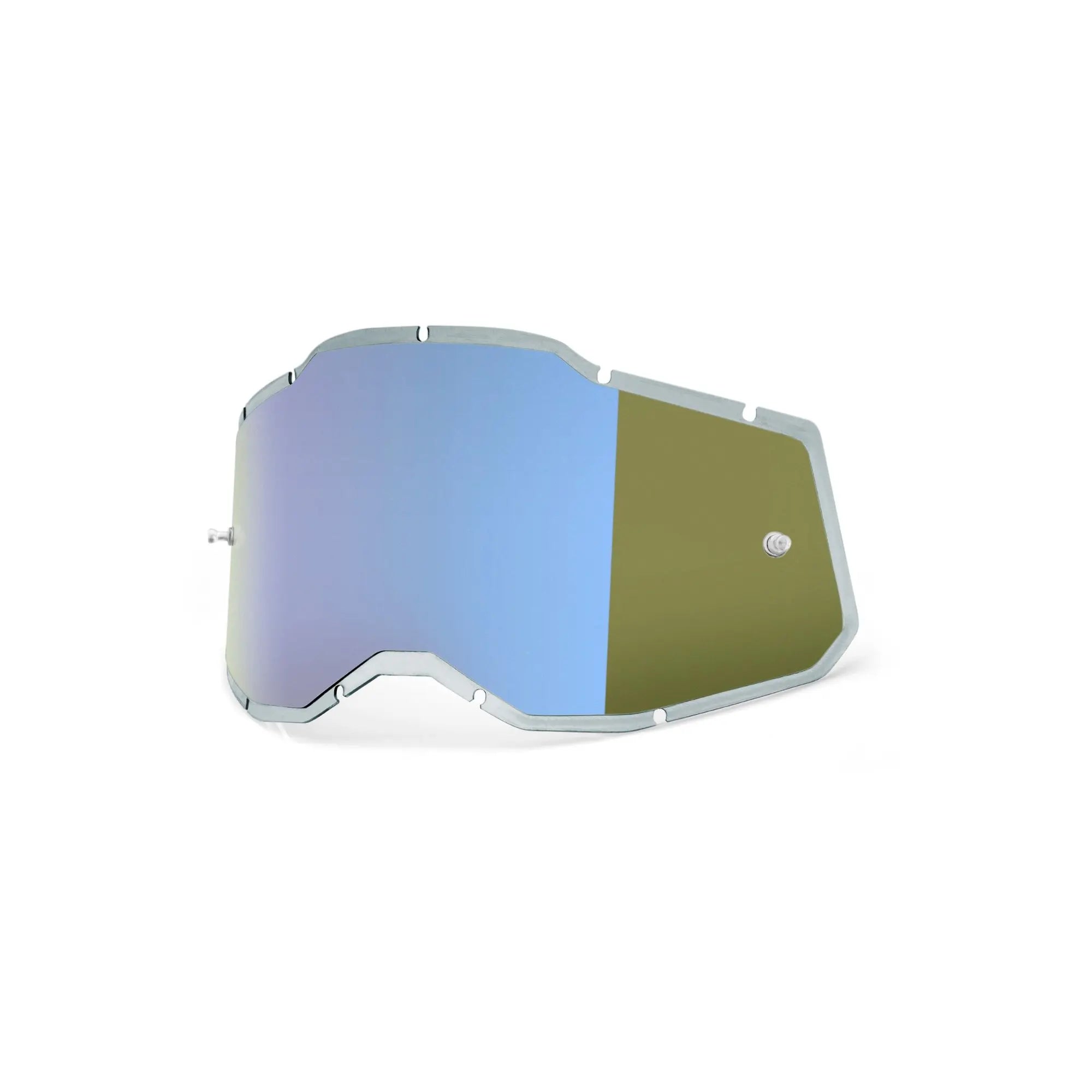 100% Racecraft 2 / Accuri 2 / Strata 2 Injected Replacement Lens Blue Mirror - FREE UK Shipping, FREE 365 Day Returns | Moto Central