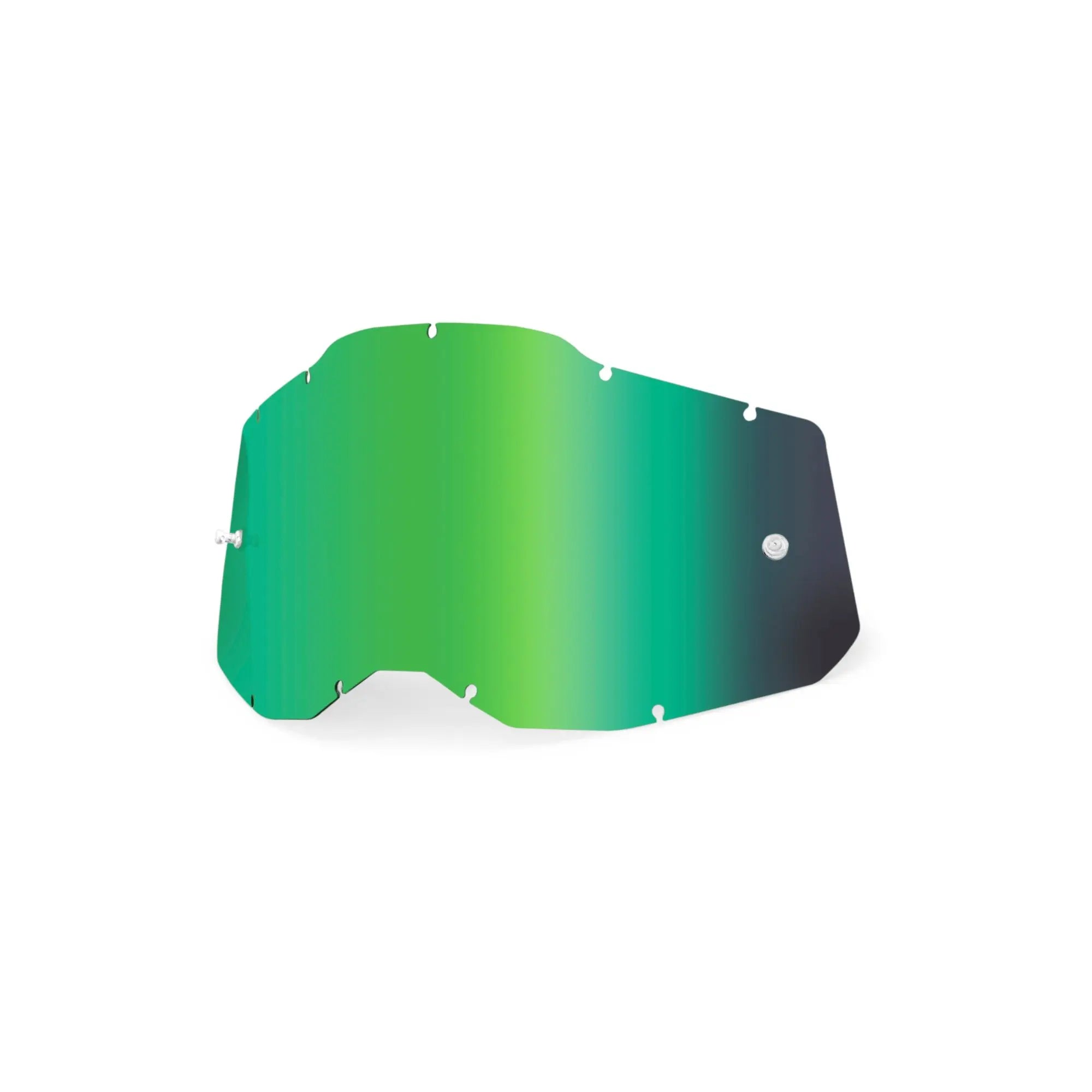 100% Racecraft 2 / Accuri 2 / Strata 2 Replacement Lens Green Mirror - FREE UK Shipping, FREE 365 Day Returns | Moto Central