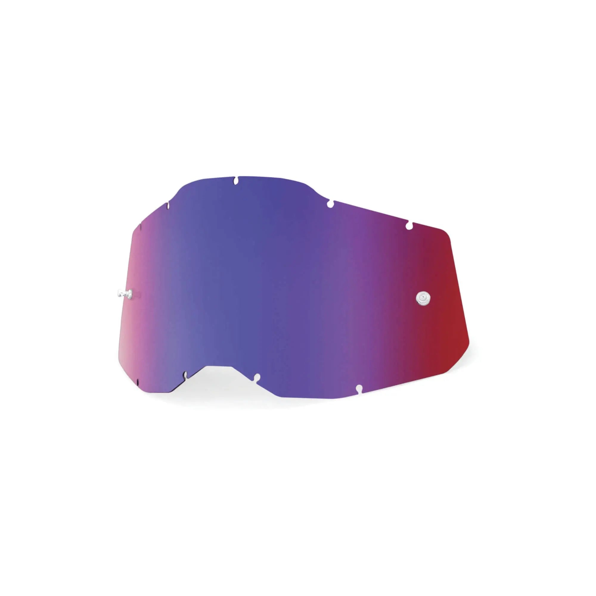 100% Racecraft 2 / Accuri 2 / Strata 2 Replacement Lens Sheet Red Blue - FREE UK Shipping, FREE 365 Day Returns | Moto Central