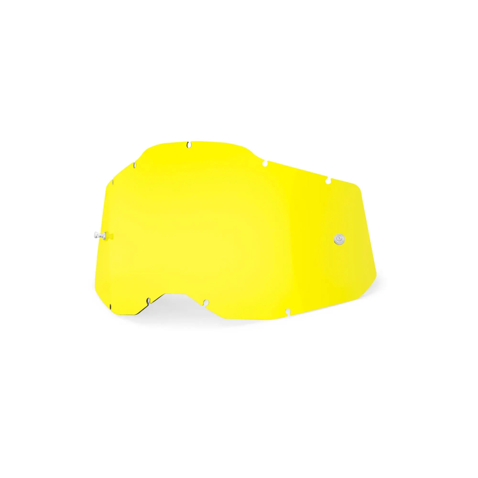 100% Racecraft 2 / Accuri 2 / Strata 2 Replacement Lens Yellow - FREE UK Shipping, FREE 365 Day Returns | Moto Central