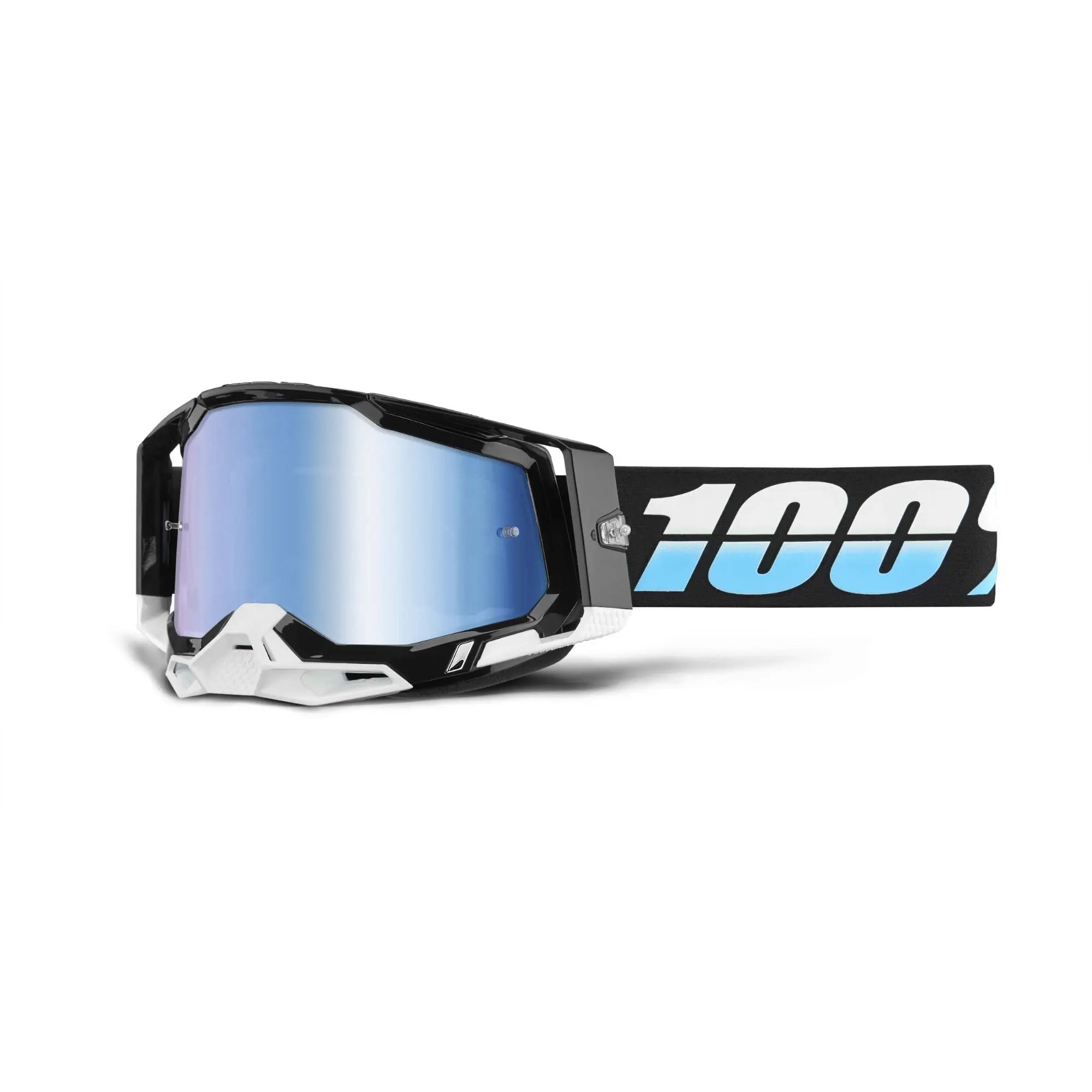 100% Racecraft 2 Goggles Arkana / Mirror Blue Lens - FREE UK Shipping, FREE 365 Day Returns | Moto Central