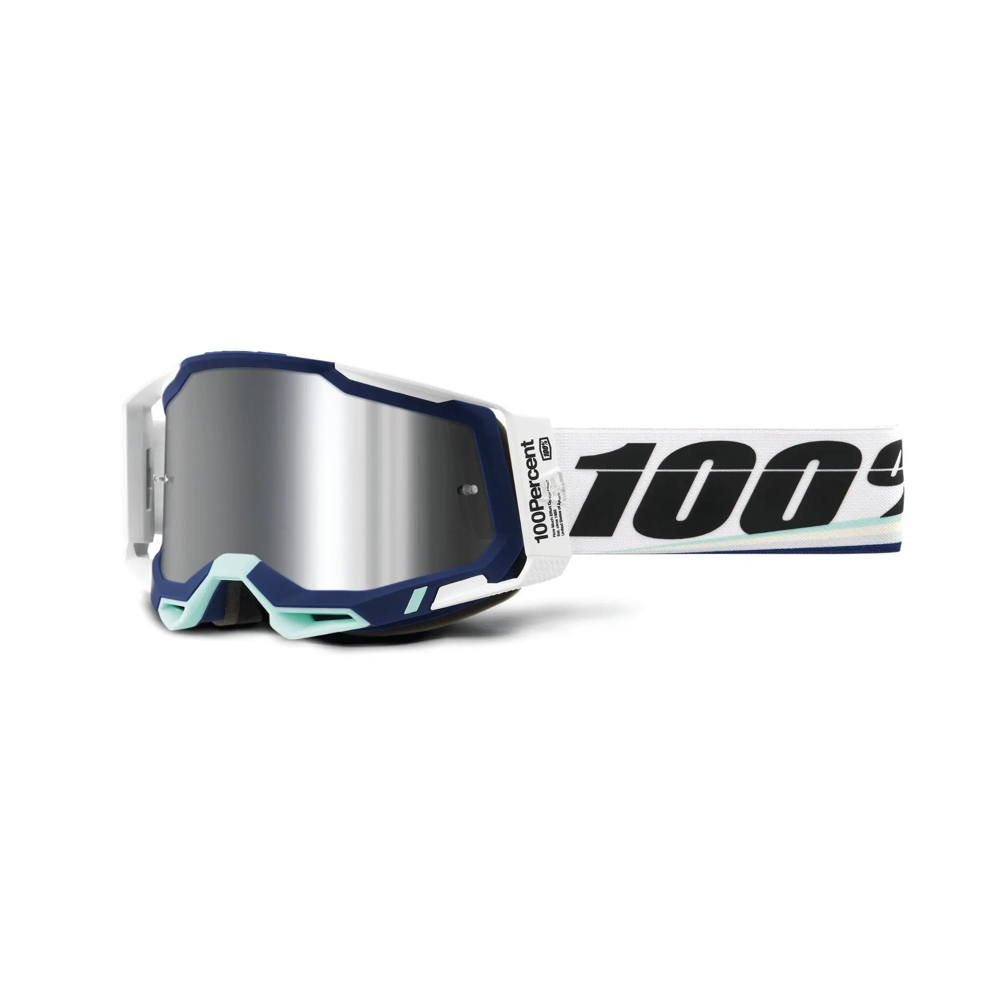 100% Racecraft 2 Goggles Arsham / Mirror Silver Flash Lens - FREE UK Shipping, FREE 365 Day Returns | Moto Central