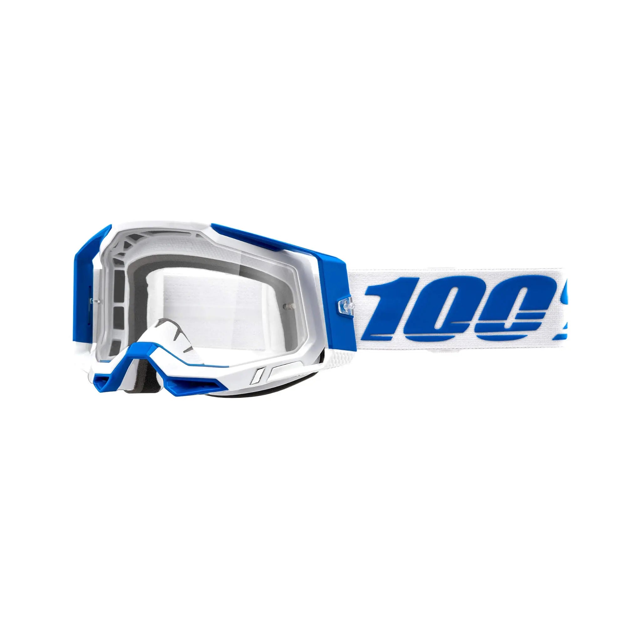 100% Racecraft 2 Goggles Isola / Clear Lens - FREE UK Shipping, FREE 365 Day Returns | Moto Central