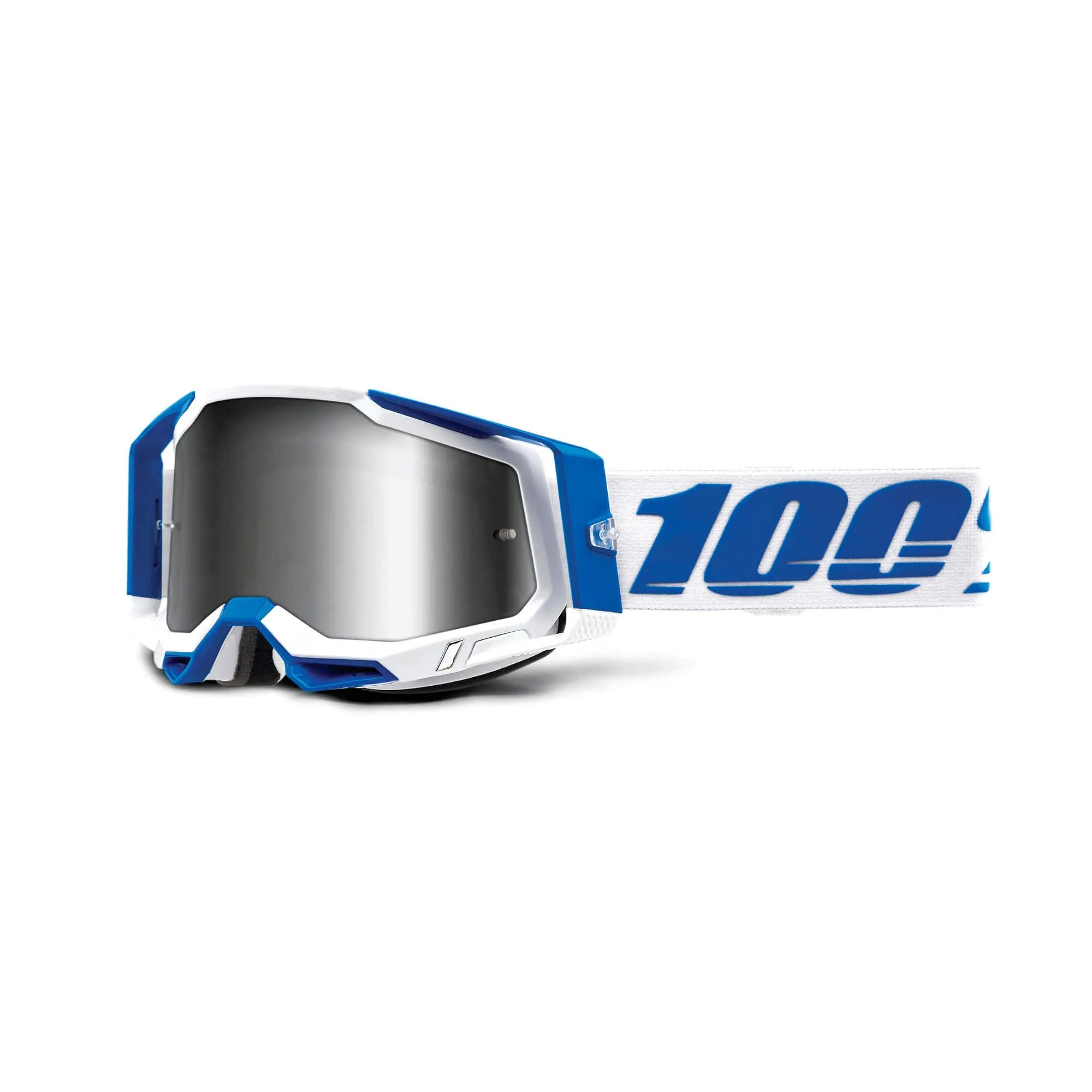 100% Racecraft 2 Goggles Isola / Flash Silver Lens - FREE UK Shipping, FREE 365 Day Returns | Moto Central