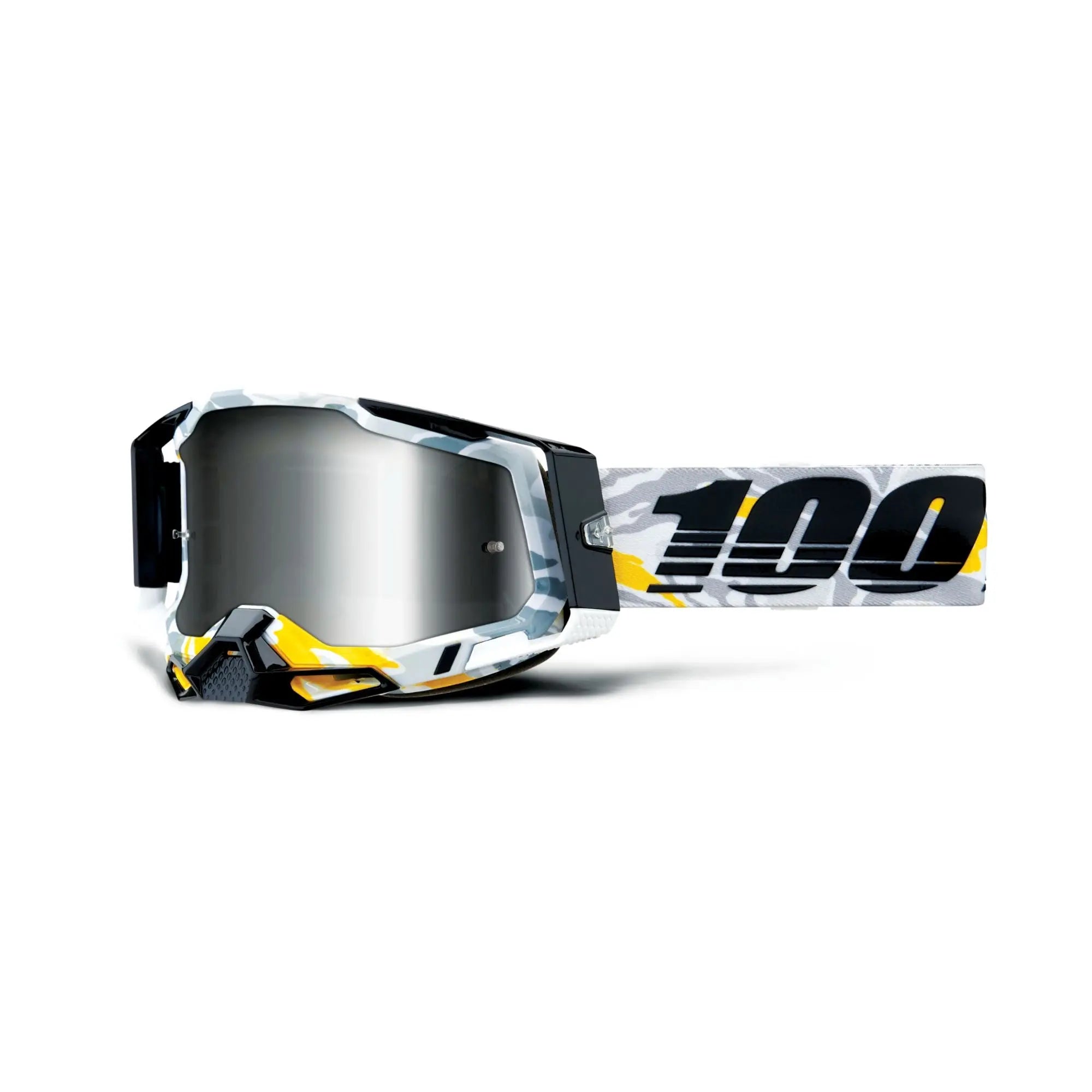 100% Racecraft 2 Goggles Korb / Mirror Silver Lens - FREE UK Shipping, FREE 365 Day Returns | Moto Central