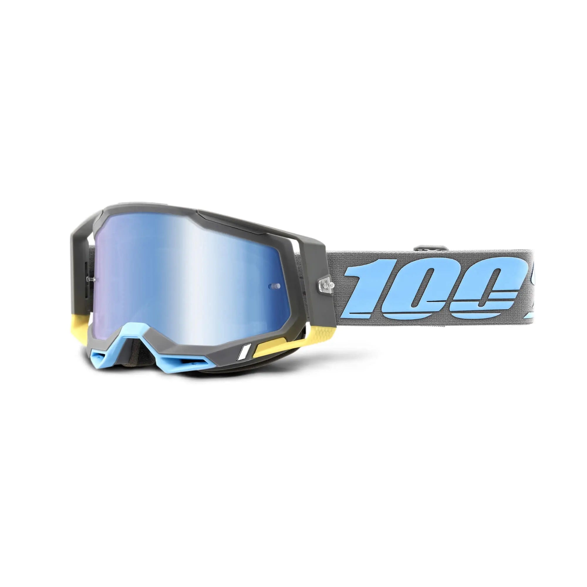 100% Racecraft 2 Goggles Trinidad / Blue Mirror Lens - FREE UK Shipping, FREE 365 Day Returns | Moto Central