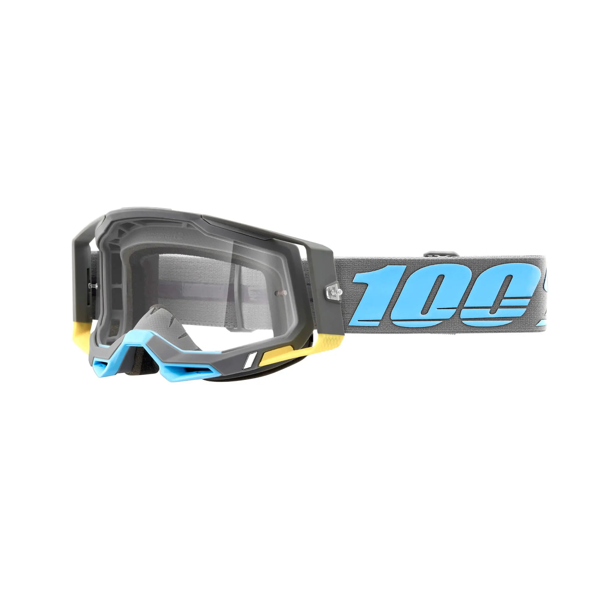 100% Racecraft 2 Goggles Trinidad / Clear Lens - FREE UK Shipping, FREE 365 Day Returns | Moto Central