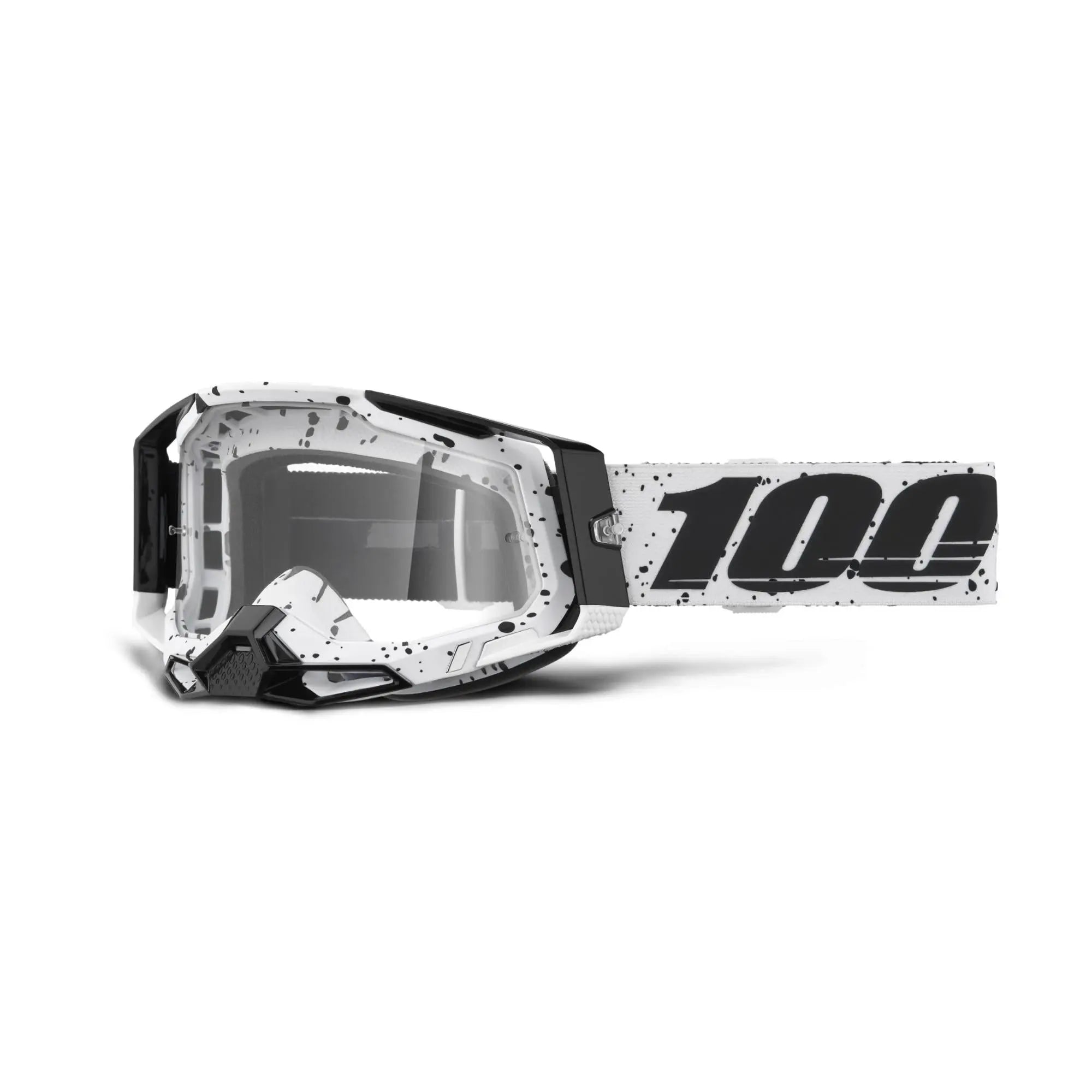 100% Racecraft 2 Goggles Trinity / Clear Lens - FREE UK Shipping, FREE 365 Day Returns | Moto Central