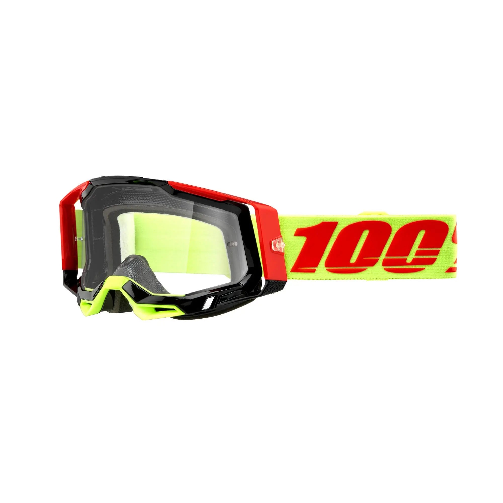 100% Racecraft 2 Goggles Wiz / Clear Lens - FREE UK Shipping, FREE 365 Day Returns | Moto Central