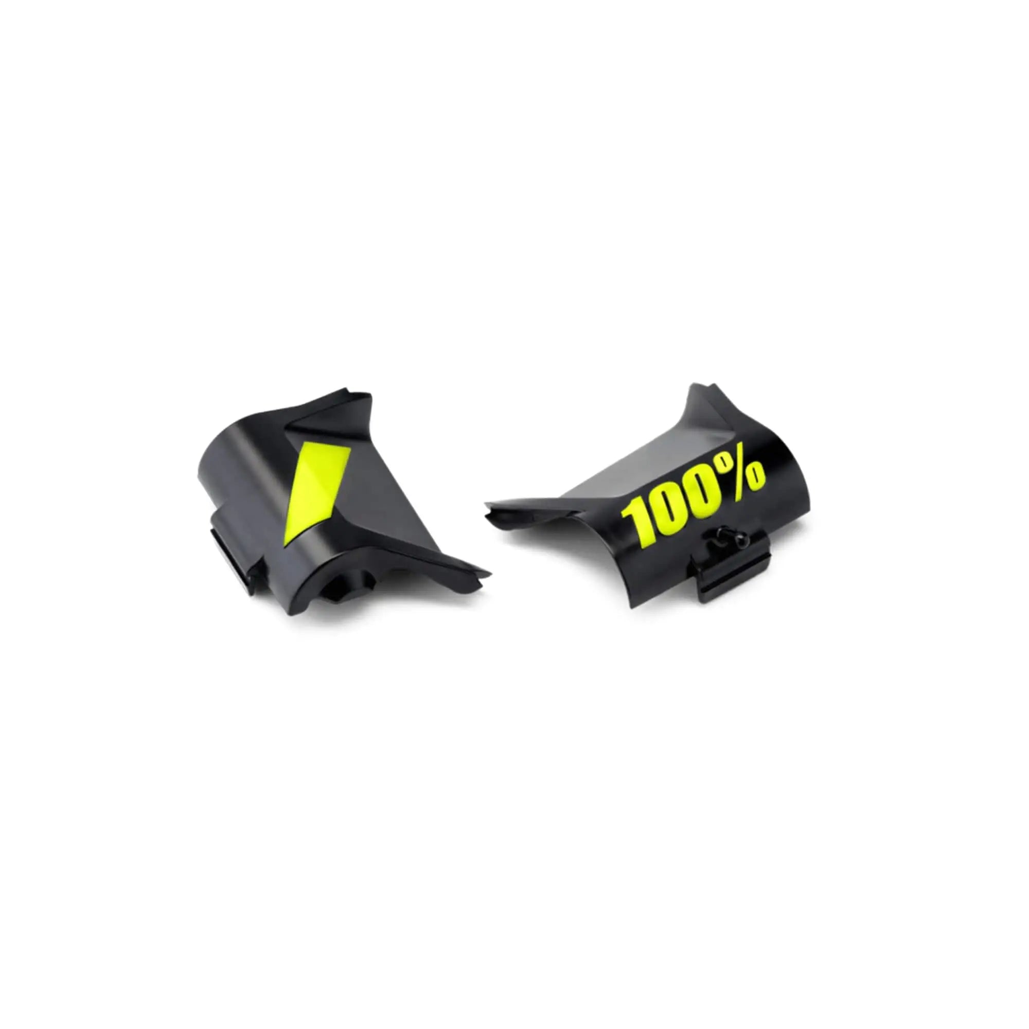 100% Racecraft / Accuri / Strata Replacement Canister Cover Black / Fluo Yellow - FREE UK Shipping, FREE 365 Day Returns | Moto Central