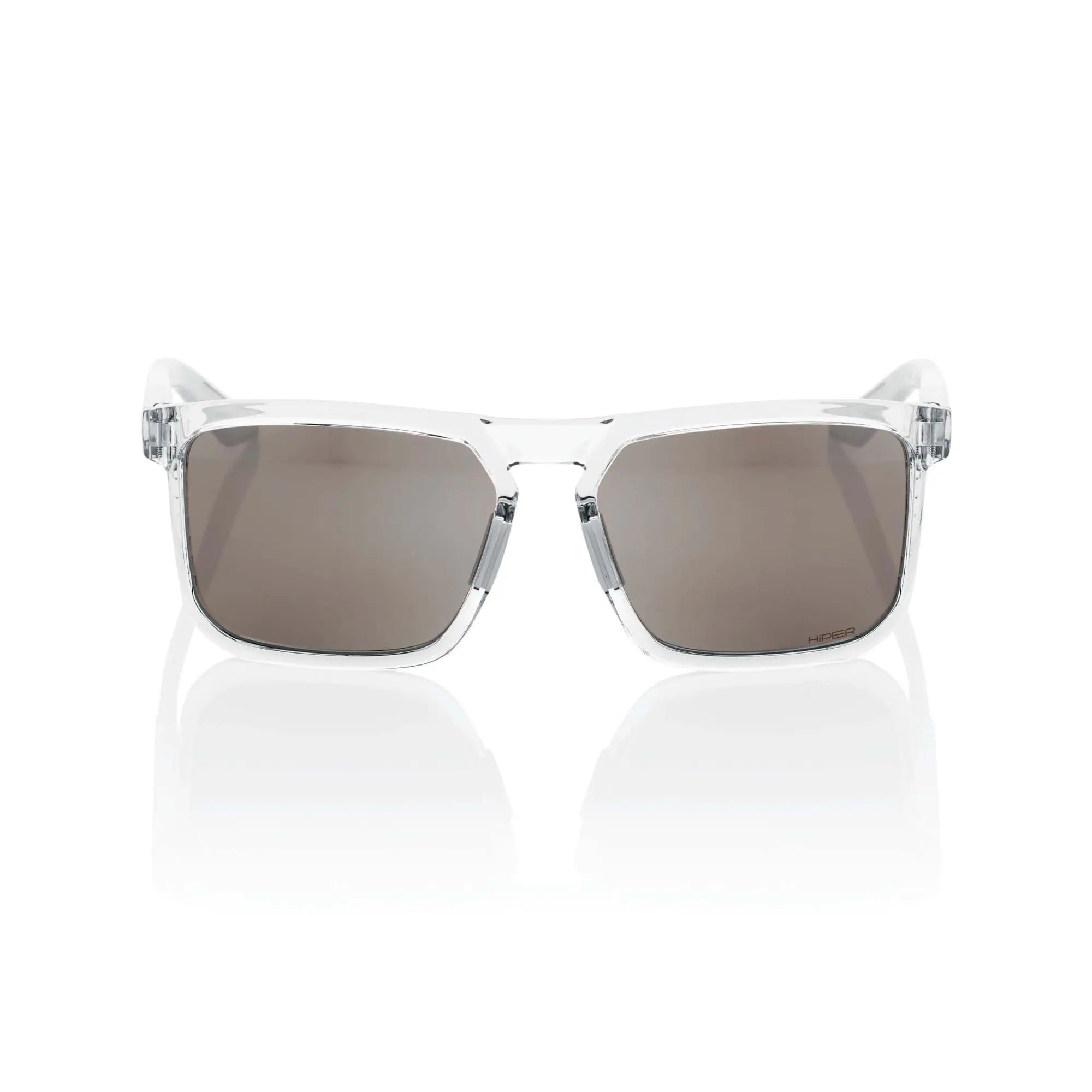 100% Renshaw Glasses Polished Crystal Haze / HiPER Silver Mirror Lens - FREE UK Shipping, FREE 365 Day Returns | Moto Central