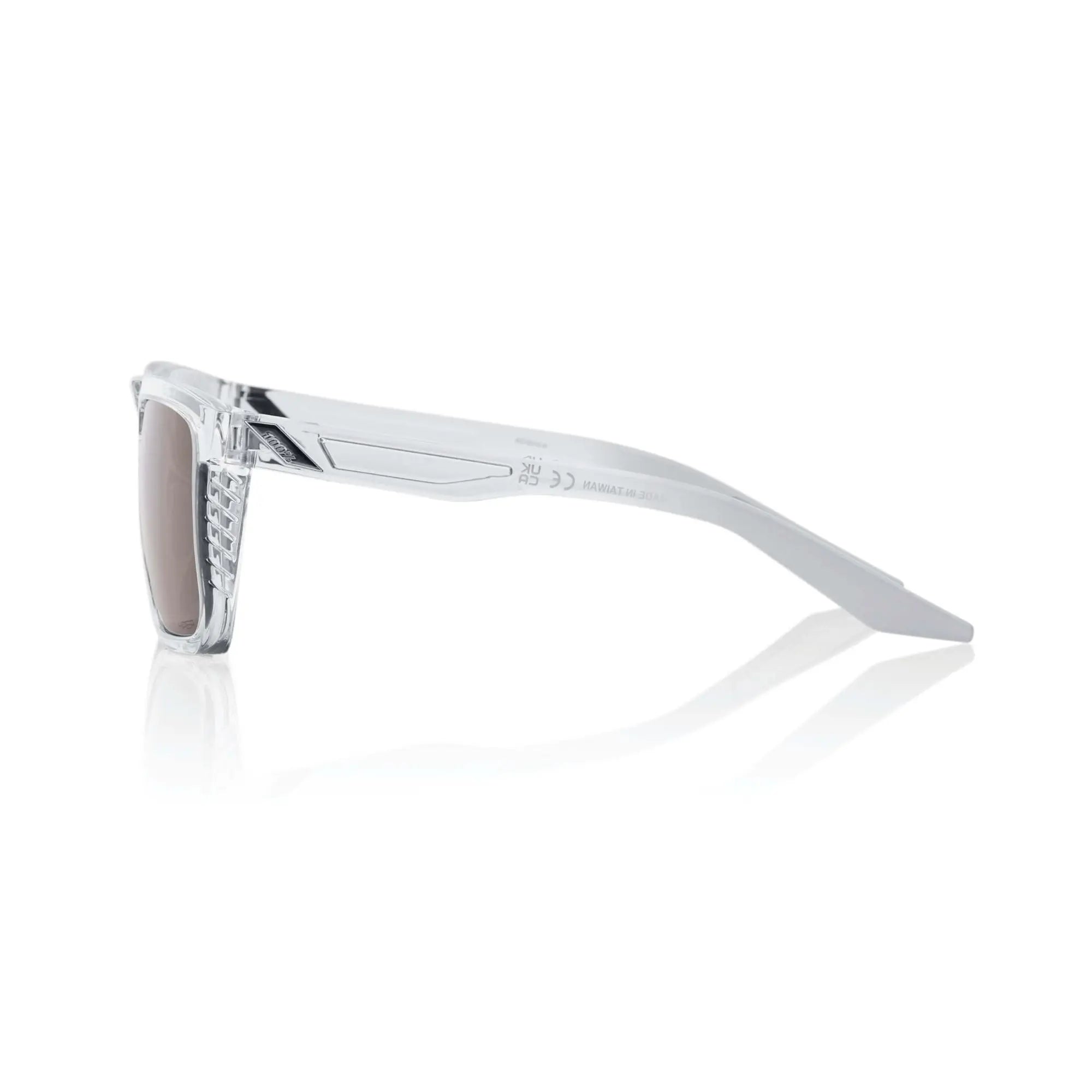 100% Renshaw Glasses Polished Crystal Haze / HiPER Silver Mirror Lens - FREE UK Shipping, FREE 365 Day Returns | Moto Central