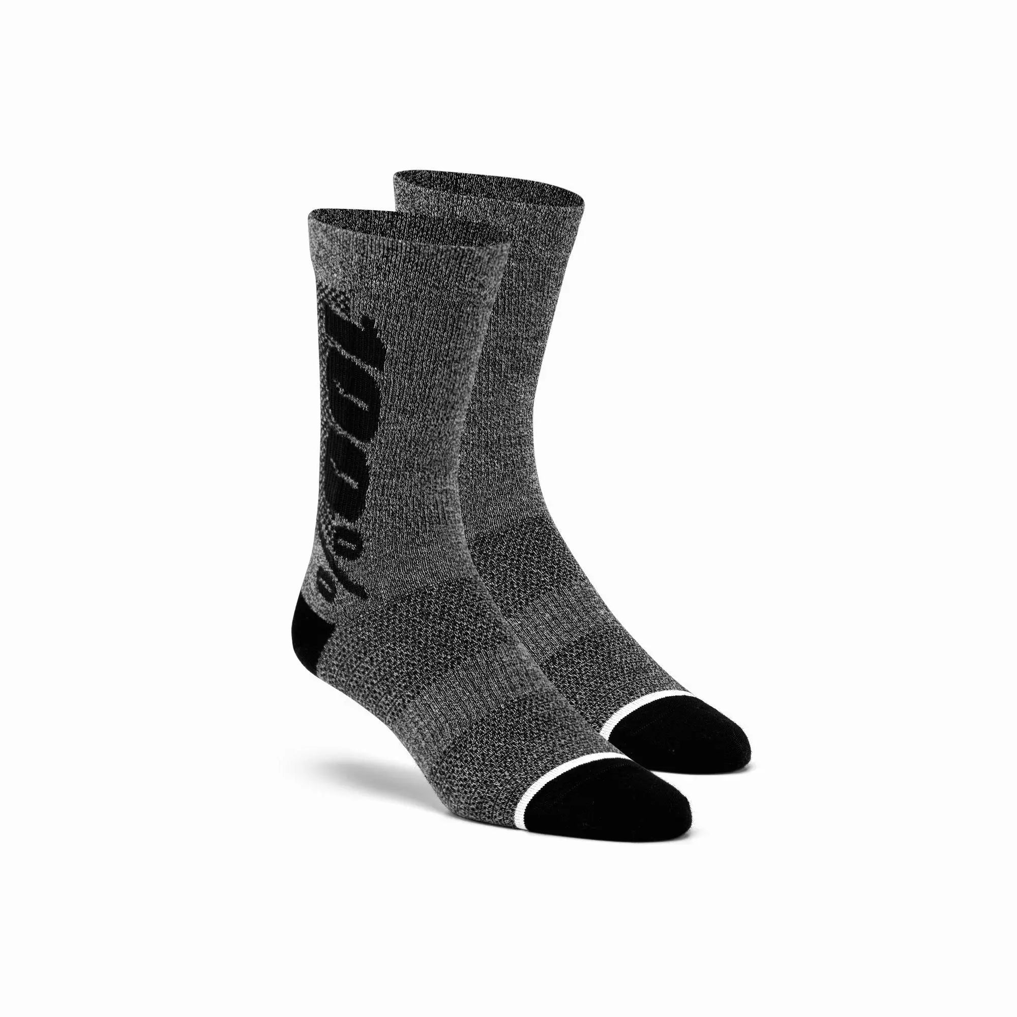 100% Rhythm Merino Wool Performance Socks Charcoal - FREE UK Shipping, FREE 365 Day Returns | Moto Central