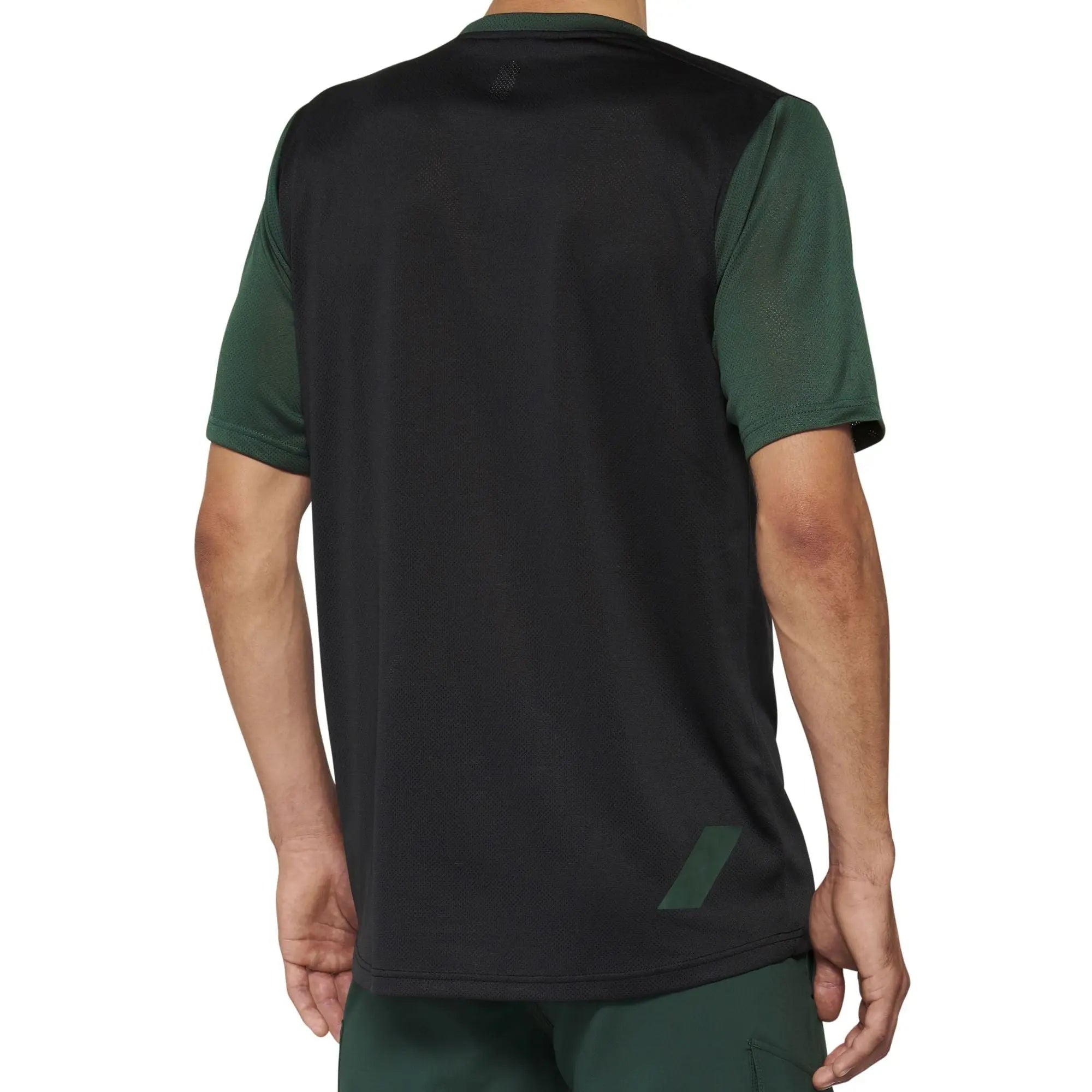 100% Ridecamp Jersey Black / Forest Green - FREE UK Shipping, FREE 365 Day Returns | Moto Central