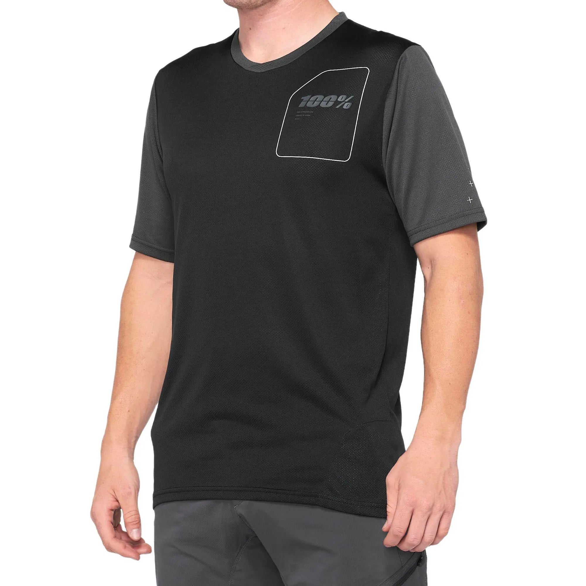 100% Ridecamp Jersey Charcoal / Black - FREE UK Shipping, FREE 365 Day Returns | Moto Central