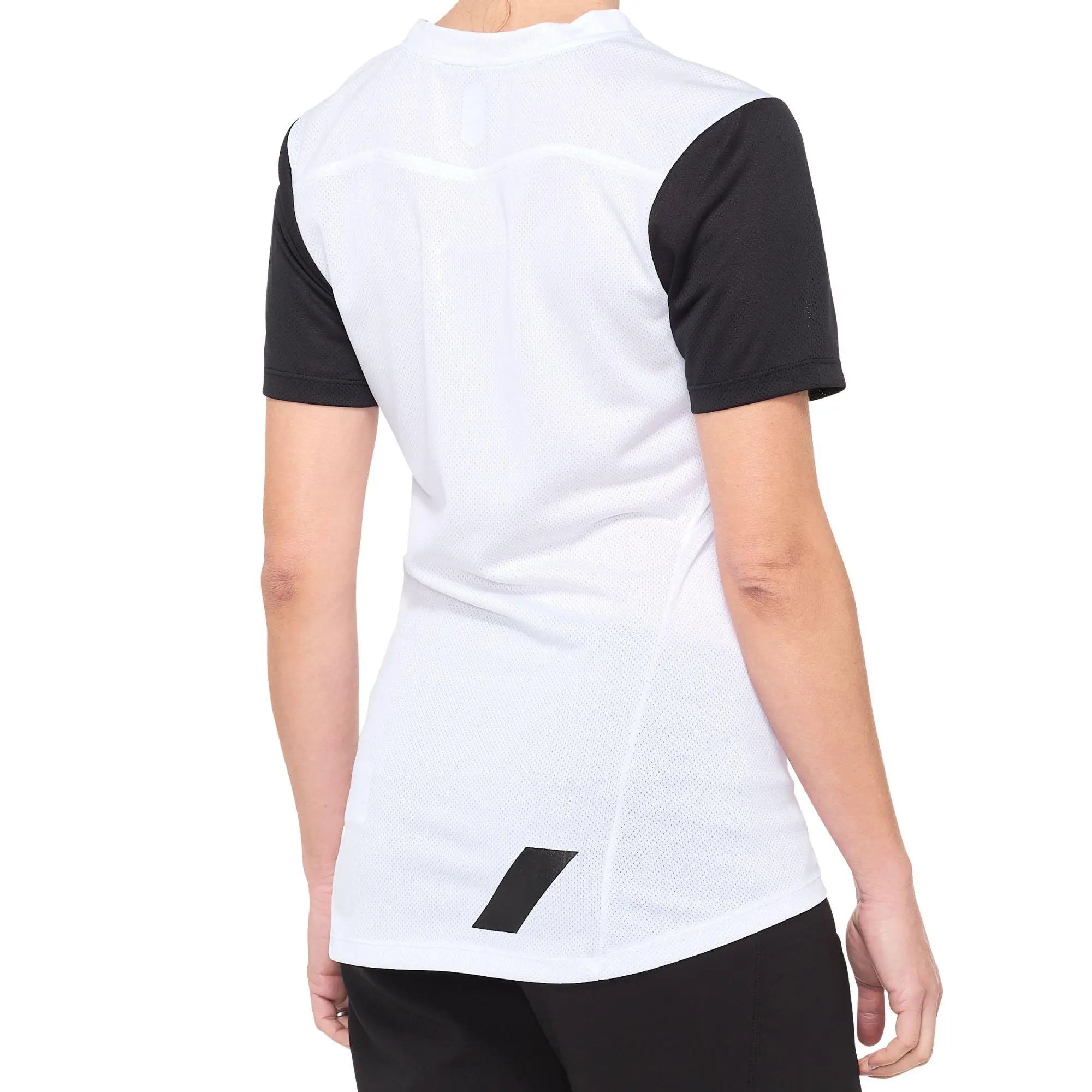 100% Ridecamp Ladies Jersey White / Black - FREE UK Shipping, FREE 365 Day Returns | Moto Central