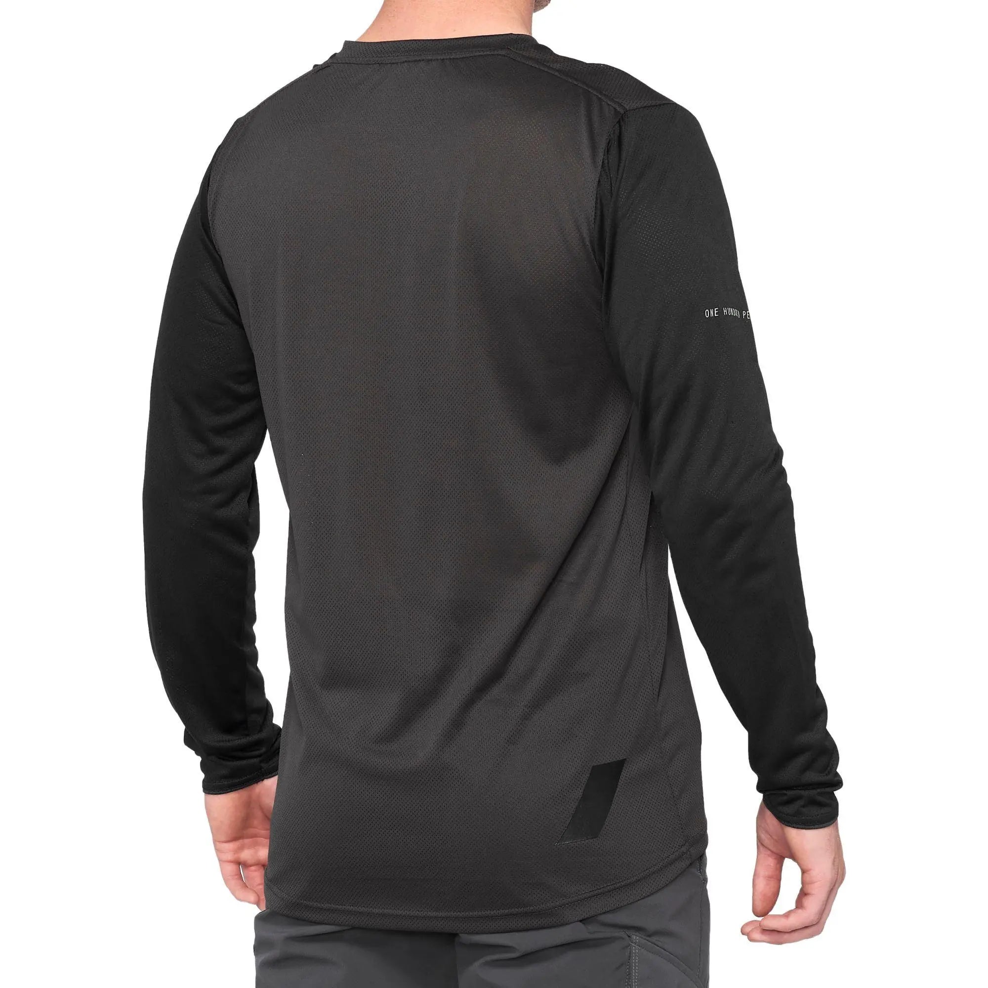 100% Ridecamp Long Sleeves Jersey Black / Charcoal - FREE UK Shipping, FREE 365 Day Returns | Moto Central