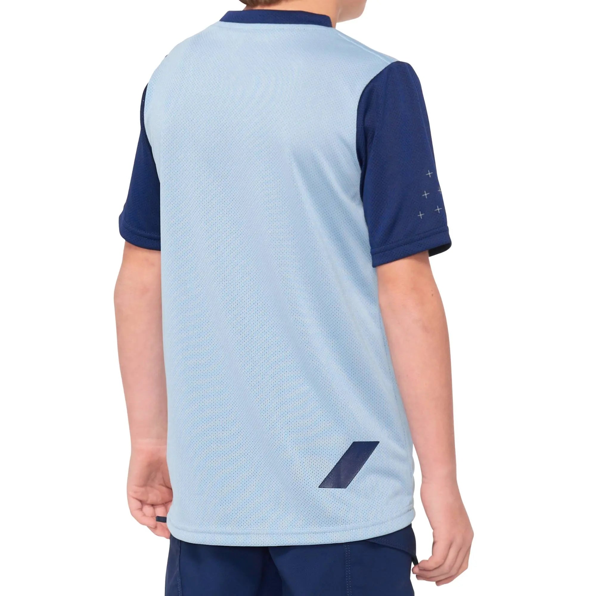 100% Ridecamp Youth Jersey Light Slate / Navy - FREE UK Shipping, FREE 365 Day Returns | Moto Central