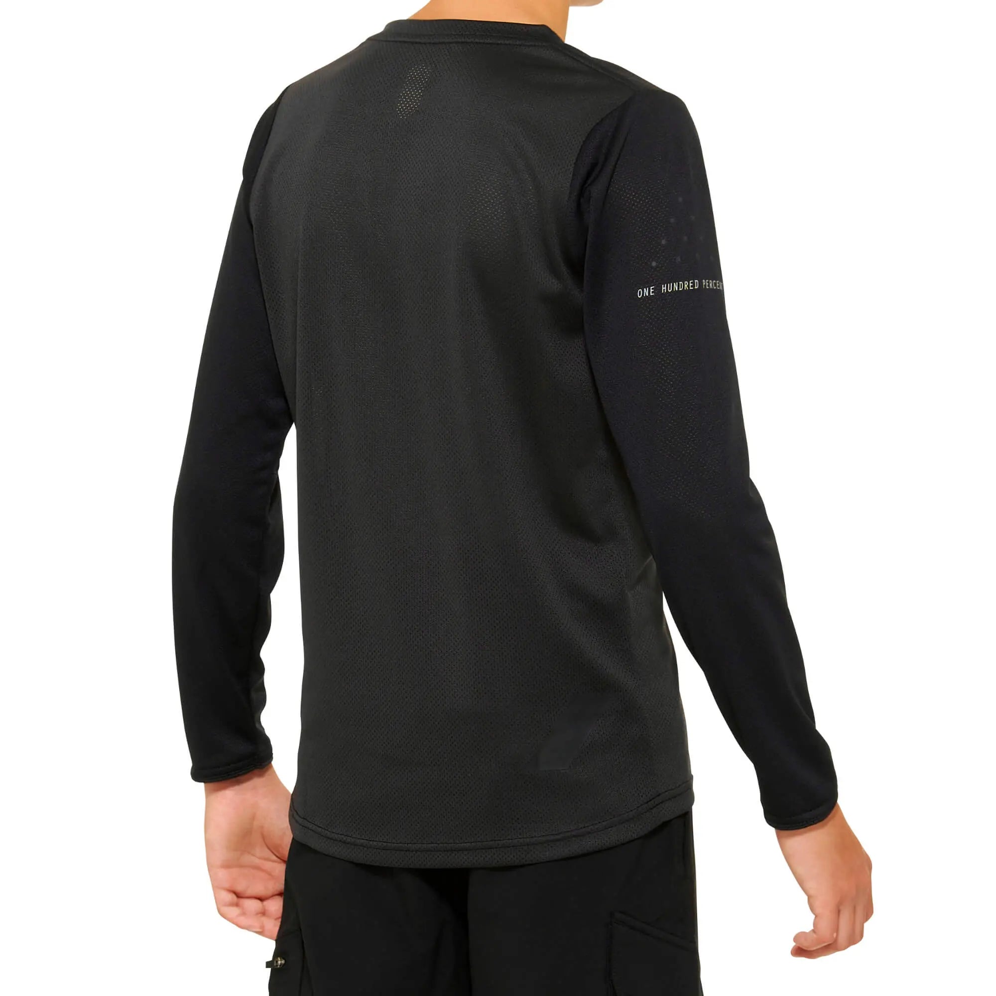 100% Ridecamp Youth Long Sleeves Jersey Black / Charcoal - FREE UK Shipping, FREE 365 Day Returns | Moto Central