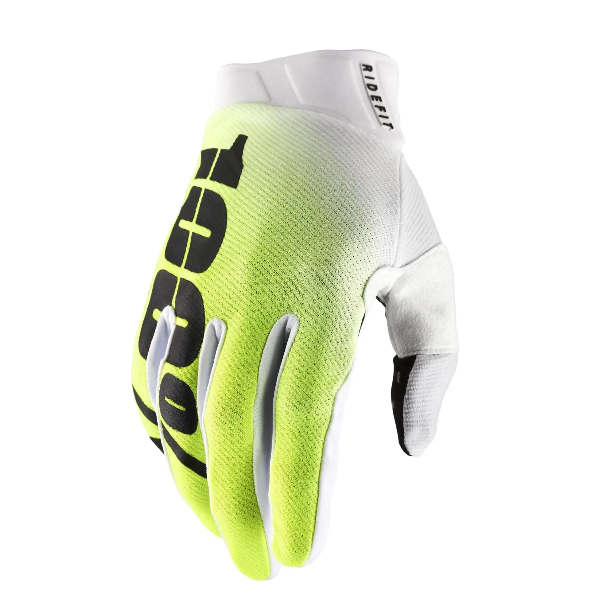 100% Ridefit Gloves Krop Yellow - FREE UK Shipping, FREE 365 Day Returns | Moto Central