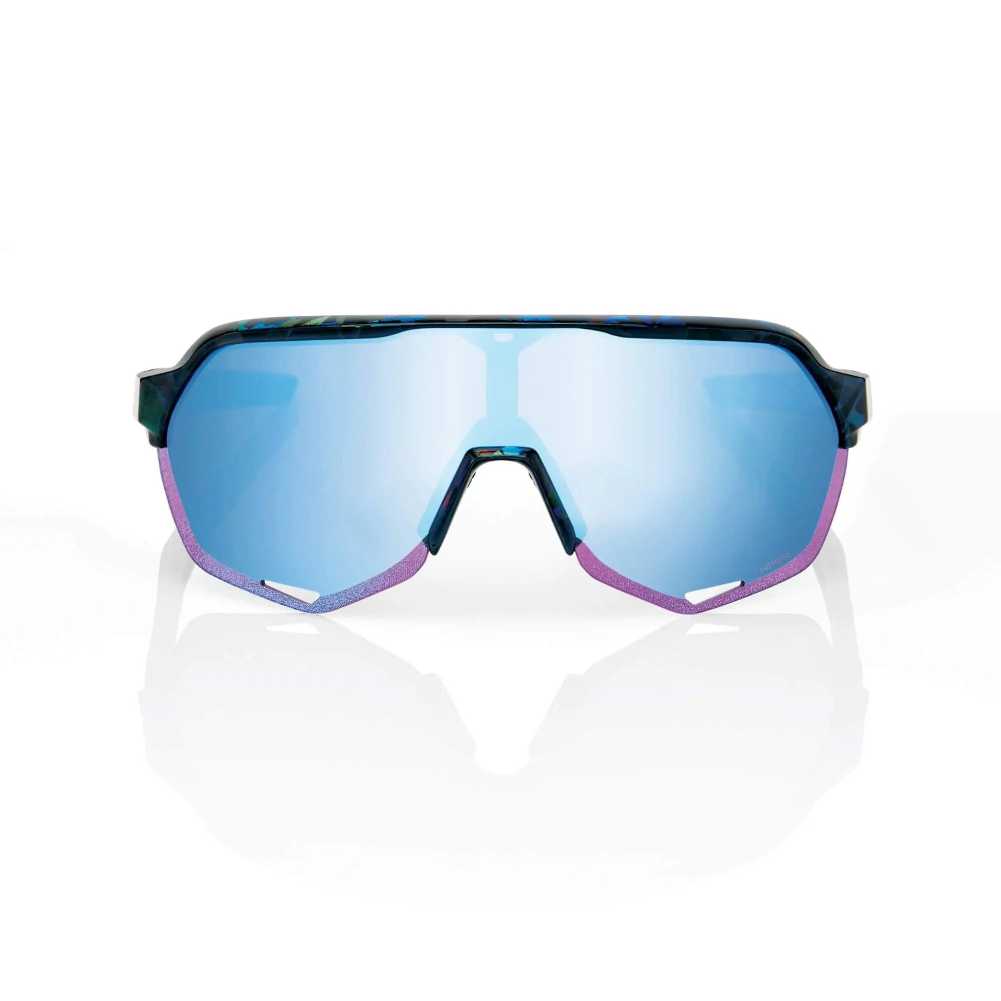 100% S2 Glasses Black Holographic / HiPER Blue Multilayer Mirror Lens - FREE UK Shipping, FREE 365 Day Returns | Moto Central