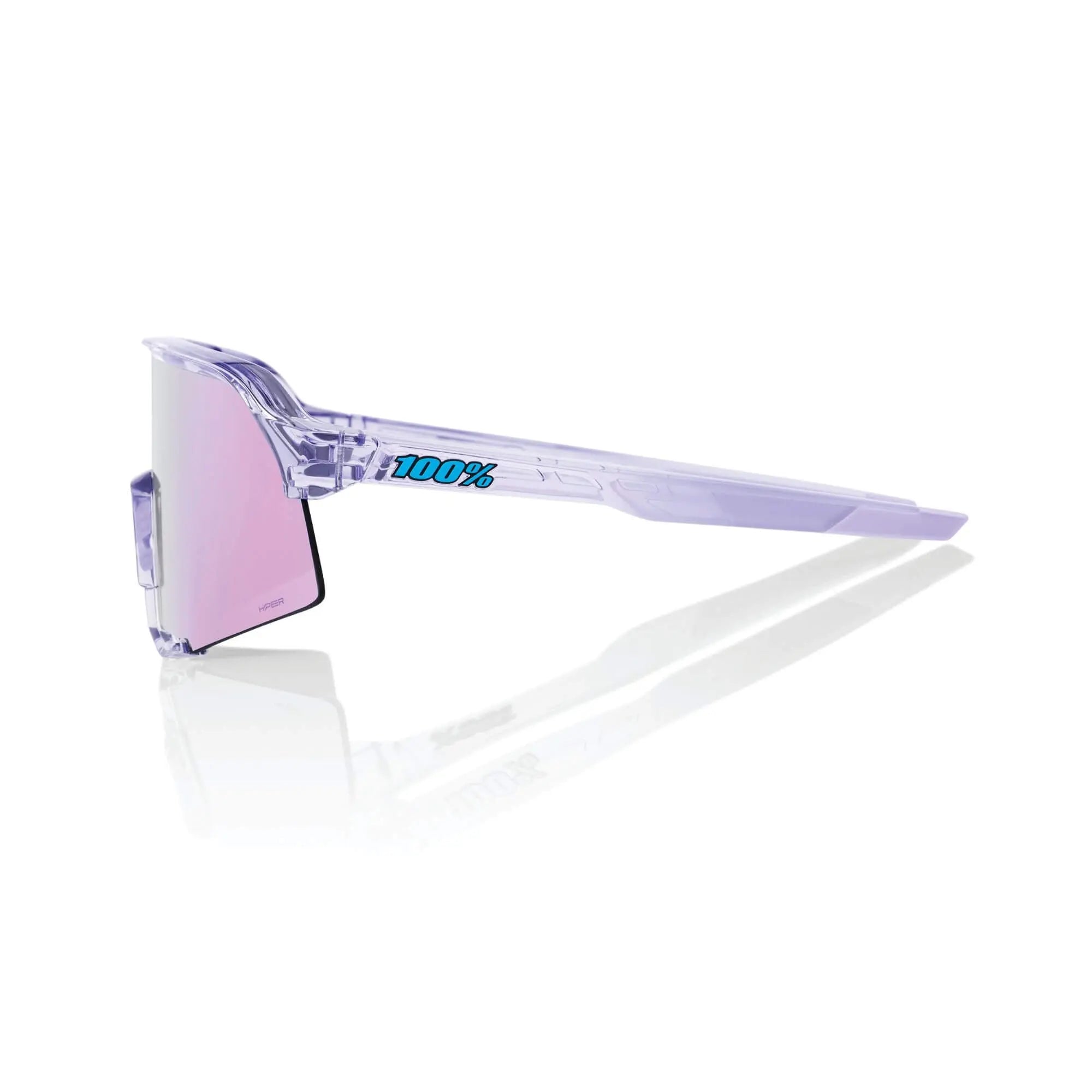 100% S3 Glasses Polished Translucent Lavender / HiPER Lavender Mirror Lens - FREE UK Shipping, FREE 365 Day Returns | Moto Central