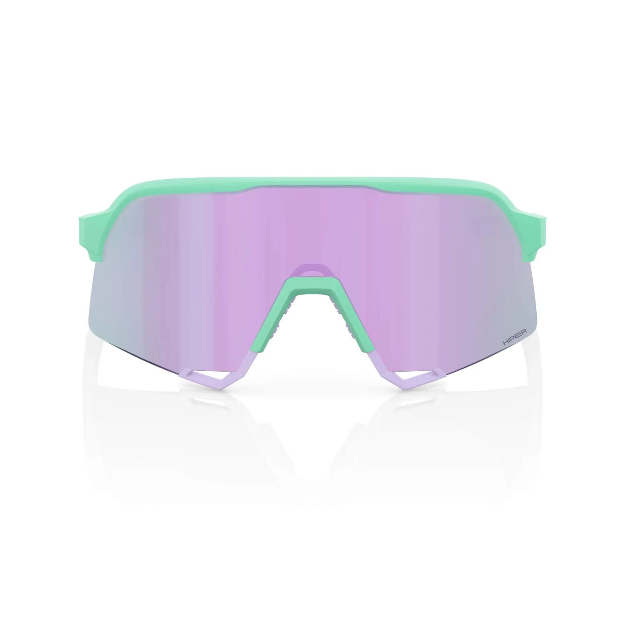 100% S3 Glasses Soft Tact Mint / HiPER Lavender Mirror Lens - FREE UK Shipping, FREE 365 Day Returns | Moto Central