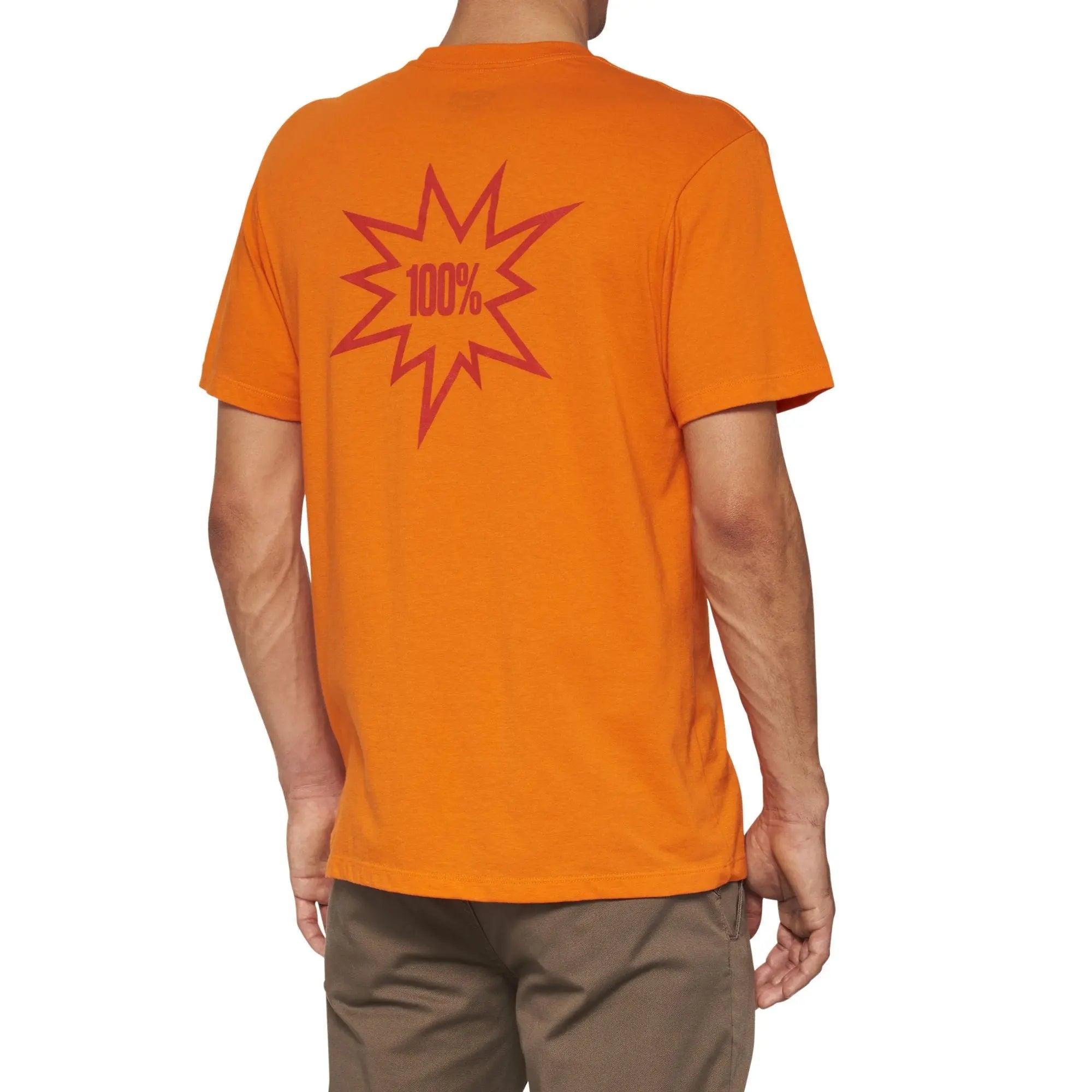 100% Serpico Short Sleeves T-Shirt Orange - FREE UK Shipping, FREE 365 Day Returns | Moto Central