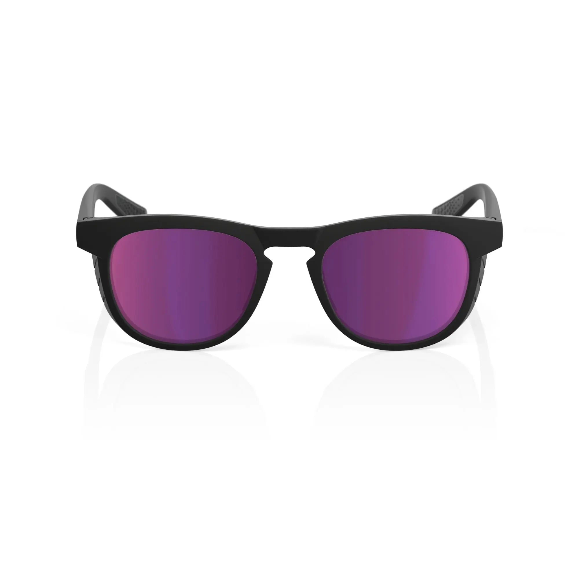 100% Slent Glasses Matt Black / Purple Mulitlayer Mirror Lens - FREE UK Shipping, FREE 365 Day Returns | Moto Central