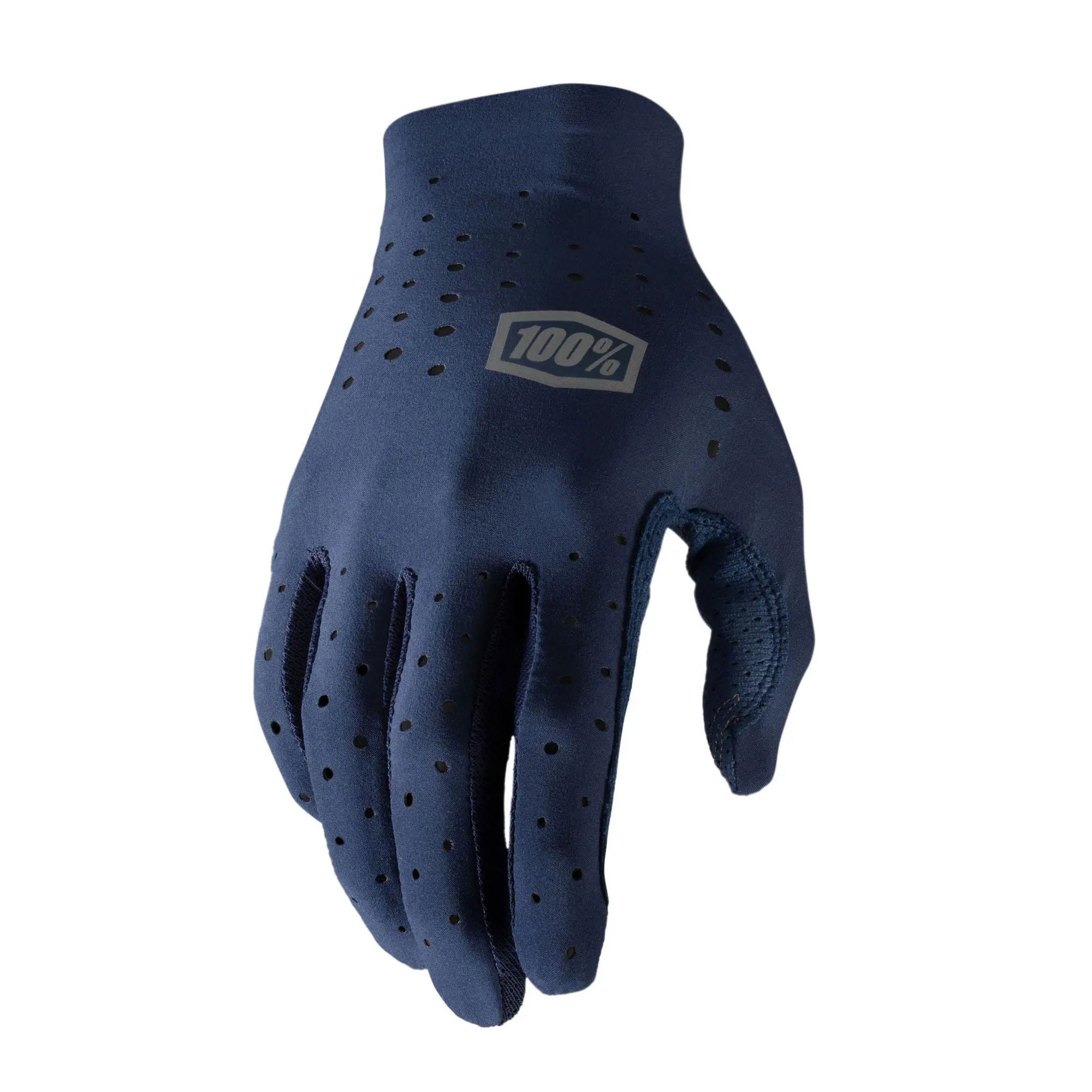 100% Sling Gloves Navy - FREE UK Shipping, FREE 365 Day Returns | Moto Central