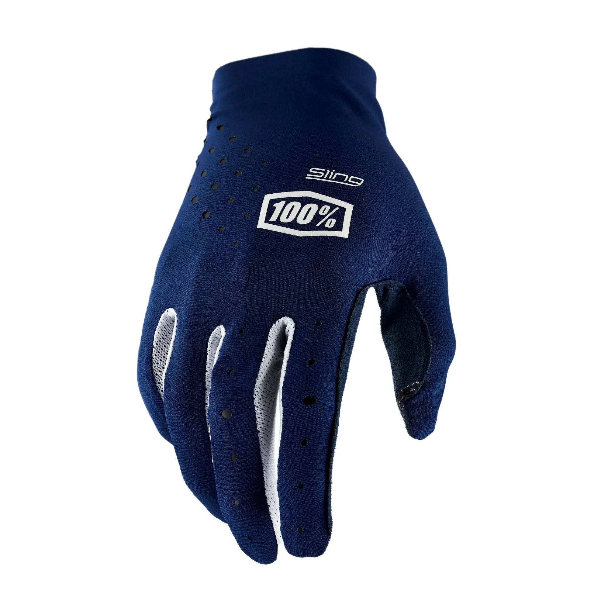 100% Sling MX Gloves Navy - FREE UK Shipping, FREE 365 Day Returns | Moto Central