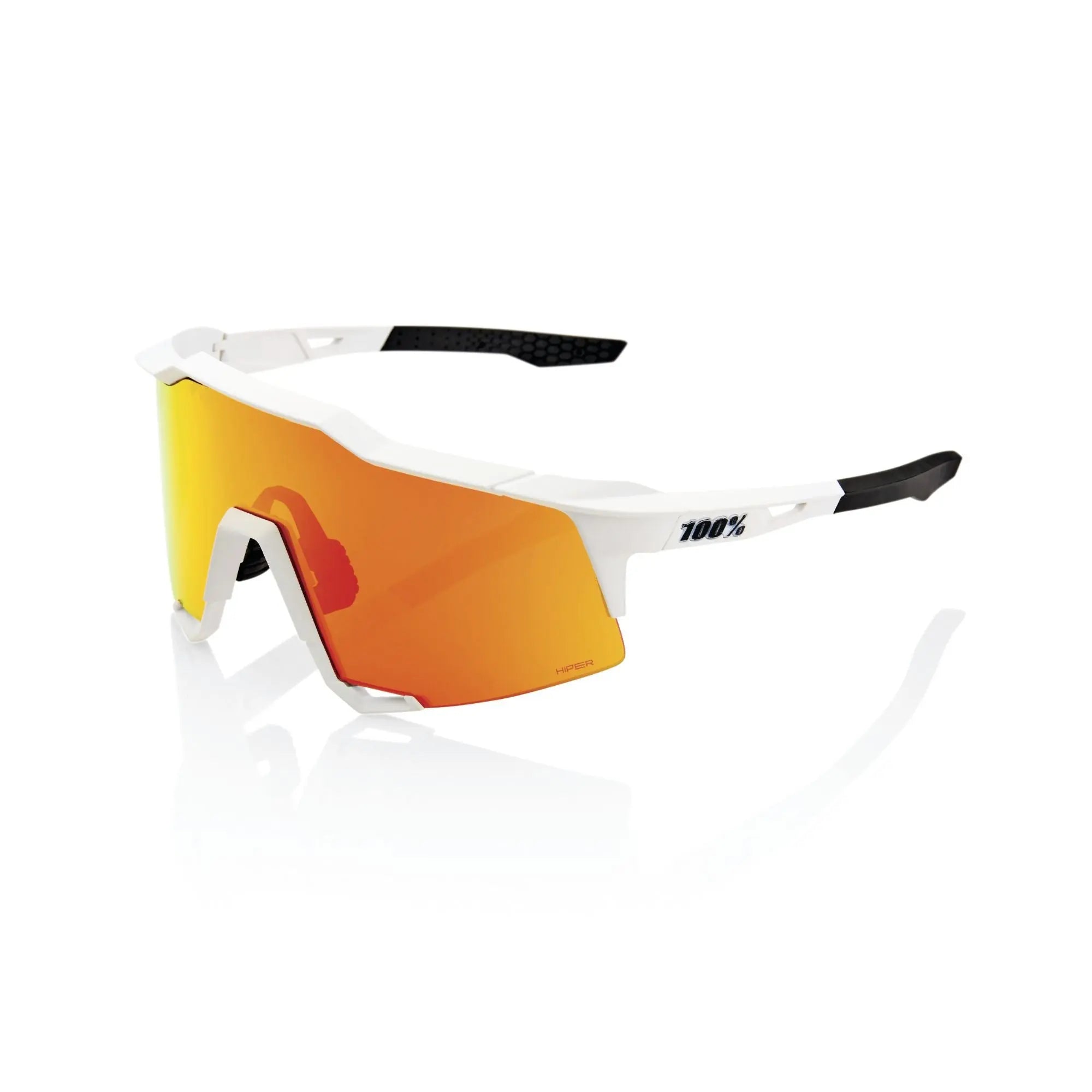 100% Speedcraft Glasses Soft Tact Off White / HiPER Red Multilayer Mirror - FREE UK Shipping, FREE 365 Day Returns | Moto Central