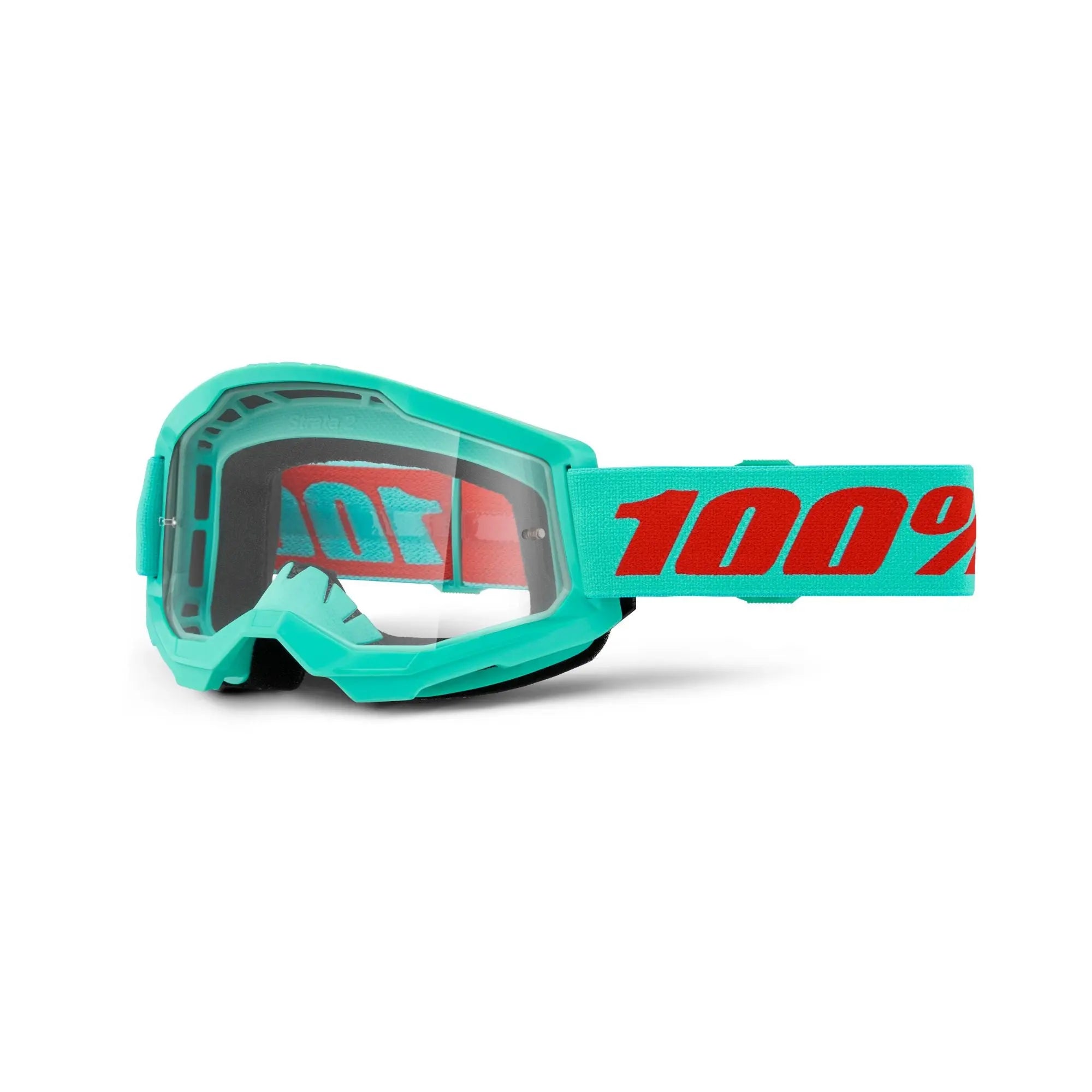 100% Strata 2 Goggles Maupiti / Clear Lens - FREE UK Shipping, FREE 365 Day Returns | Moto Central