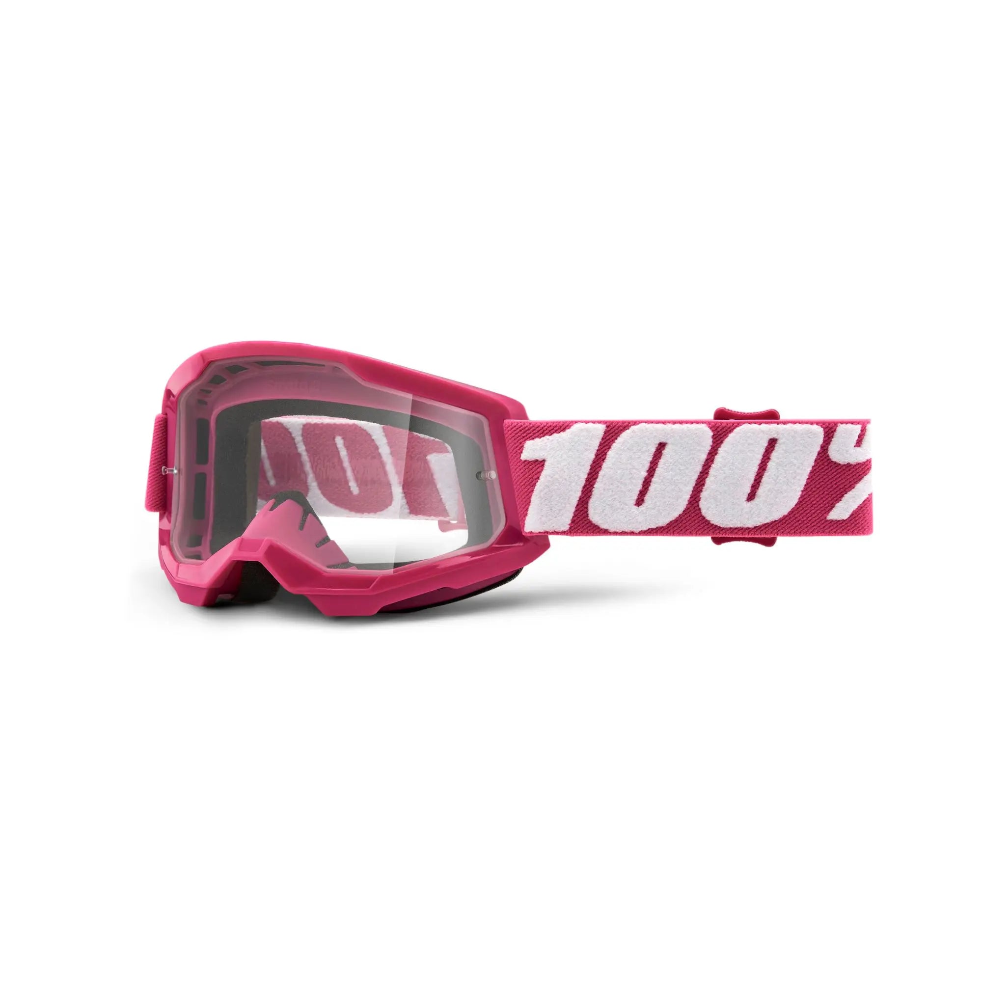 100% Strata 2 Youth Goggles Fletcher / Clear Lens - FREE UK Shipping, FREE 365 Day Returns | Moto Central