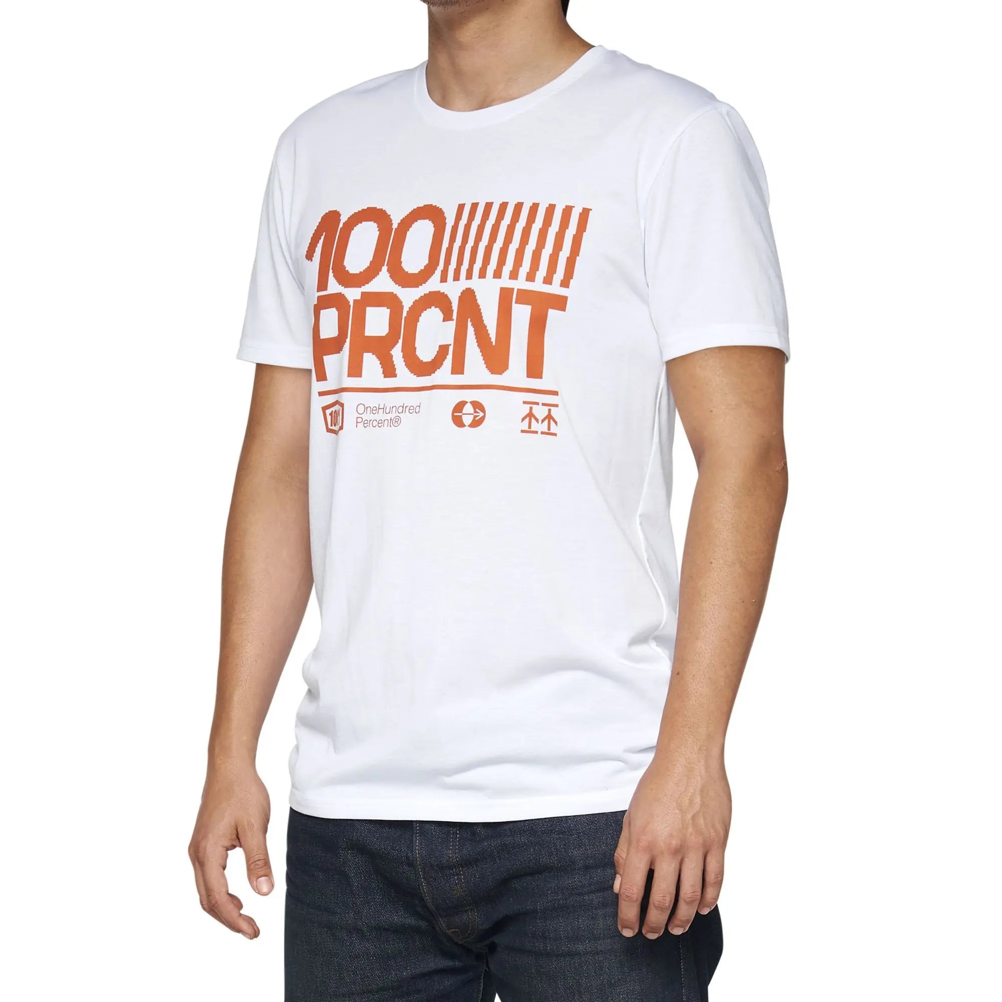 100% Surman Tech T-Shirt White - FREE UK Shipping, FREE 365 Day Returns | Moto Central