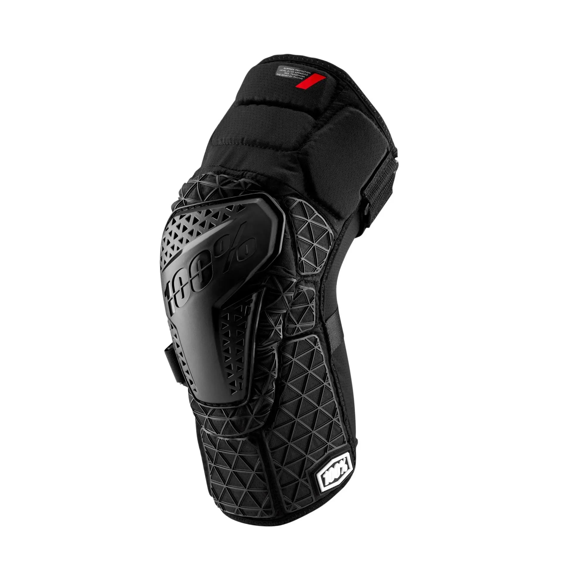 100% Surpass Knee Guards Black - FREE UK Shipping, FREE 365 Day Returns | Moto Central