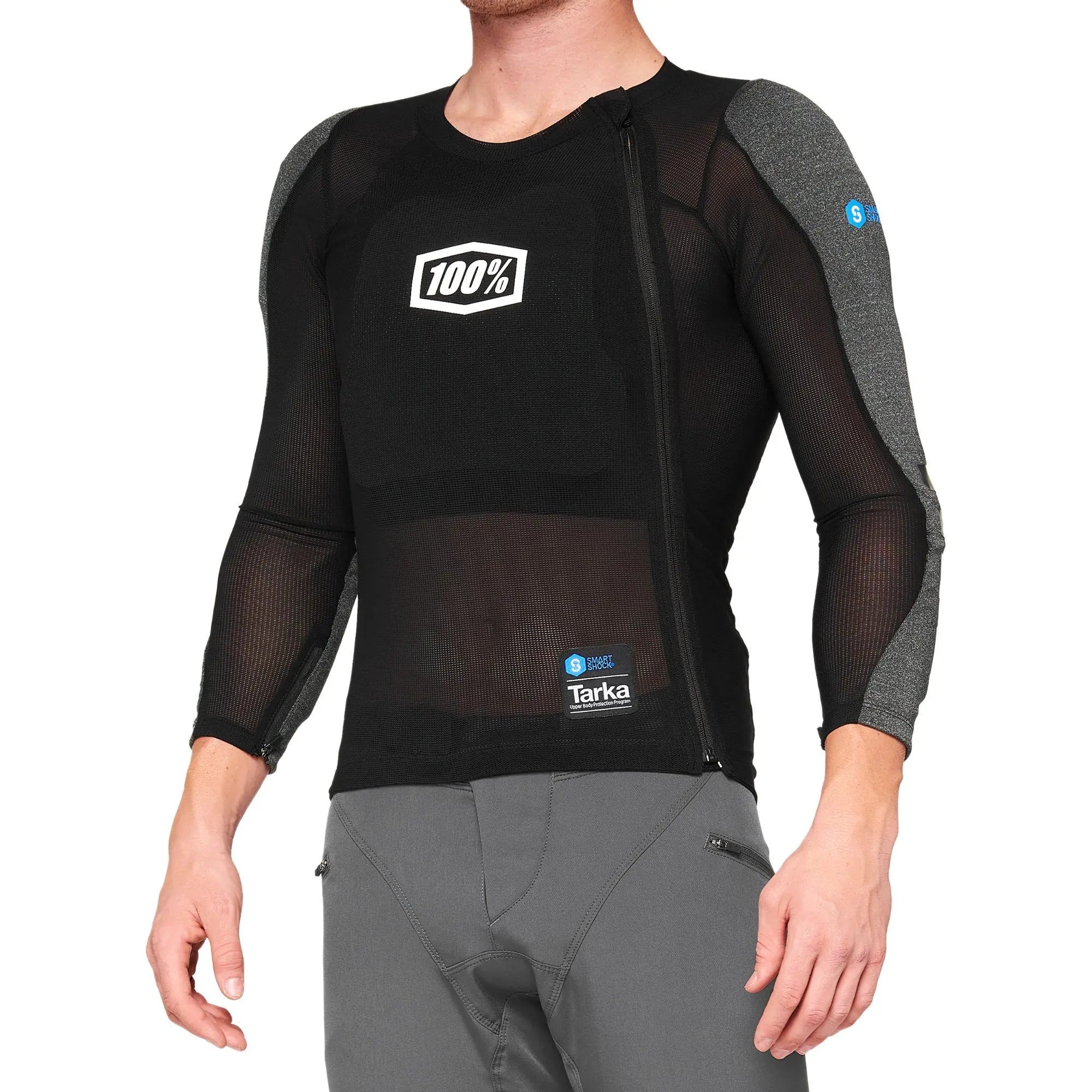 100% Tarka Long Sleeves Body Armour Black - FREE UK Shipping, FREE 365 Day Returns | Moto Central