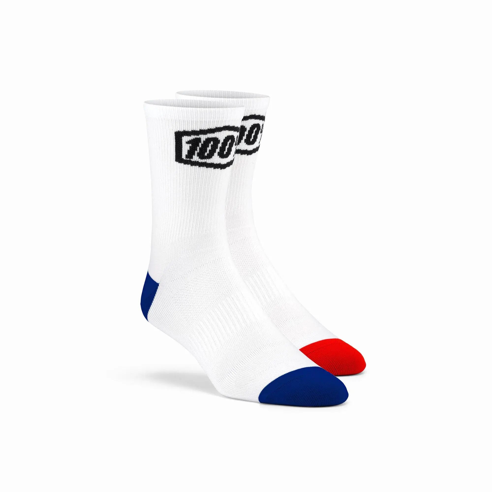 100% Terrain Socks White - FREE UK Shipping, FREE 365 Day Returns | Moto Central