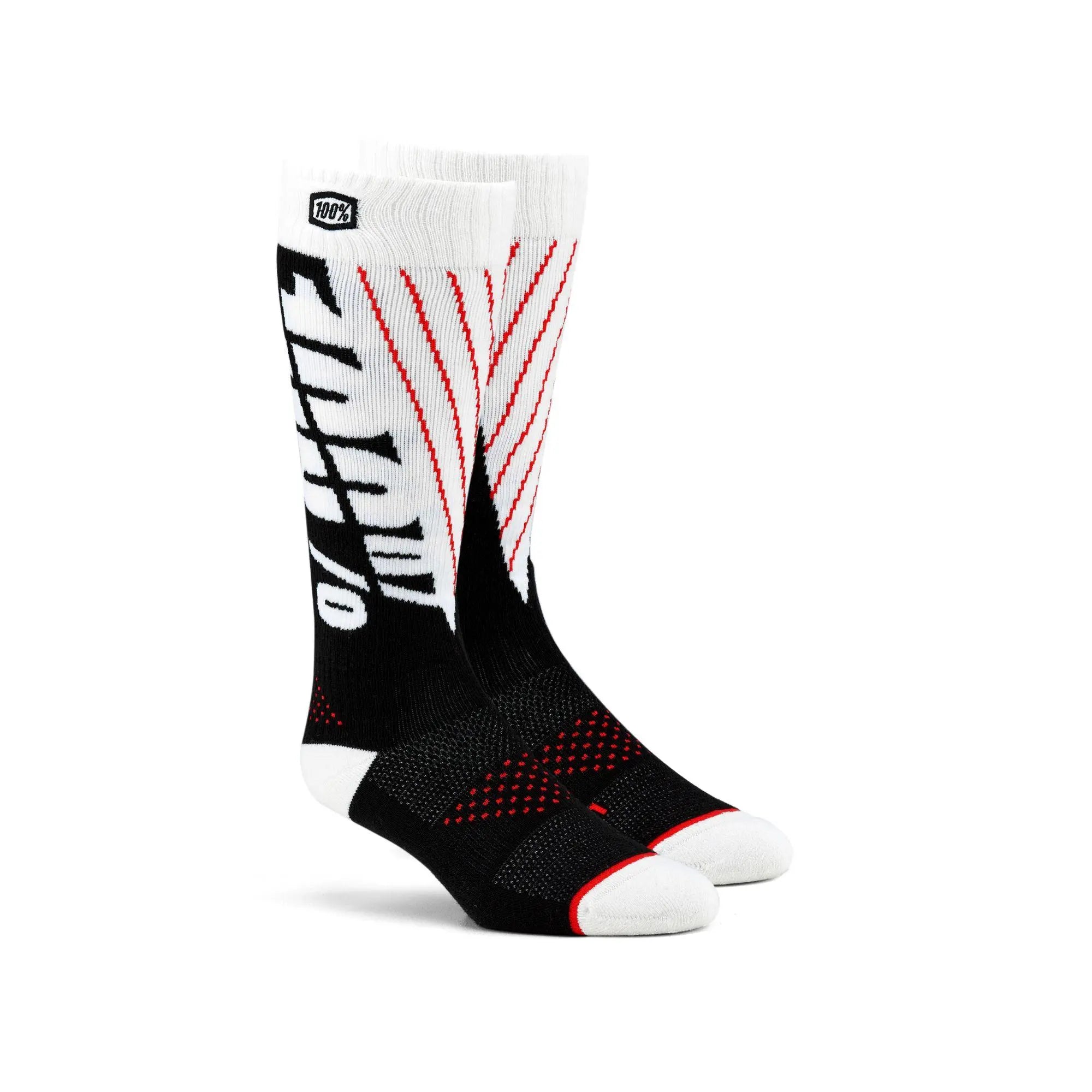 100% Torque Comfort Moto Socks Black / White - FREE UK Shipping, FREE 365 Day Returns | Moto Central