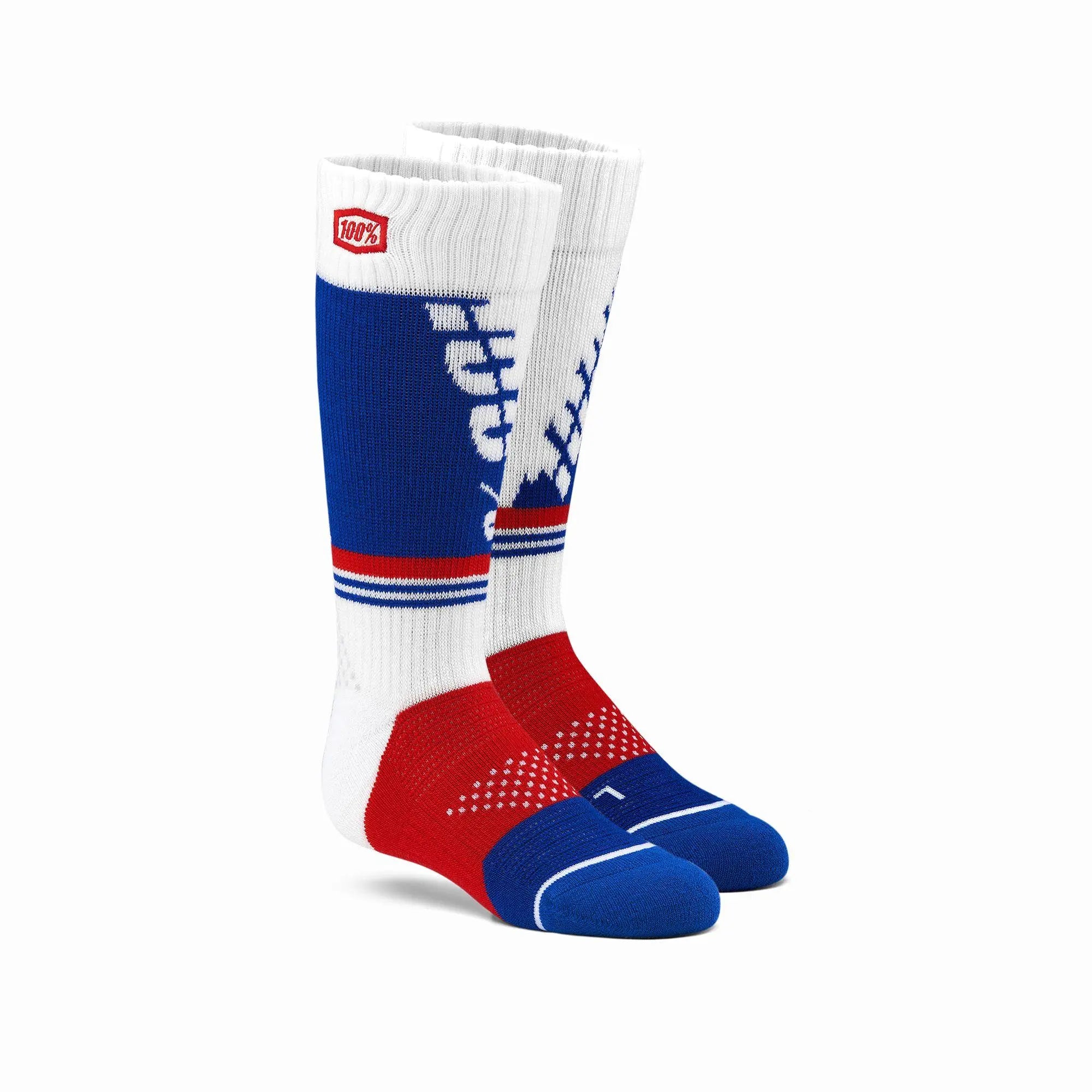 100% Torque Youth Moto Socks White - FREE UK Shipping, FREE 365 Day Returns | Moto Central