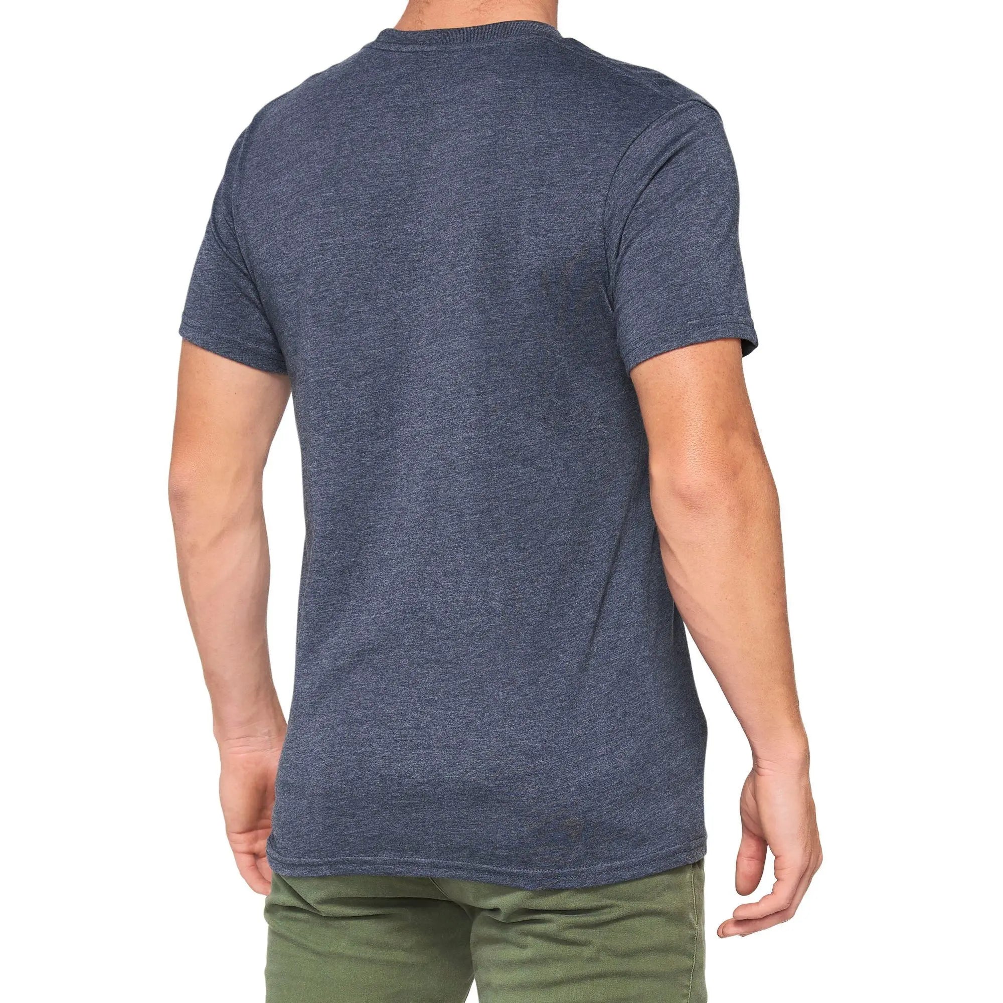 100% Trademark T-Shirt Navy Heather - FREE UK Shipping, FREE 365 Day Returns | Moto Central