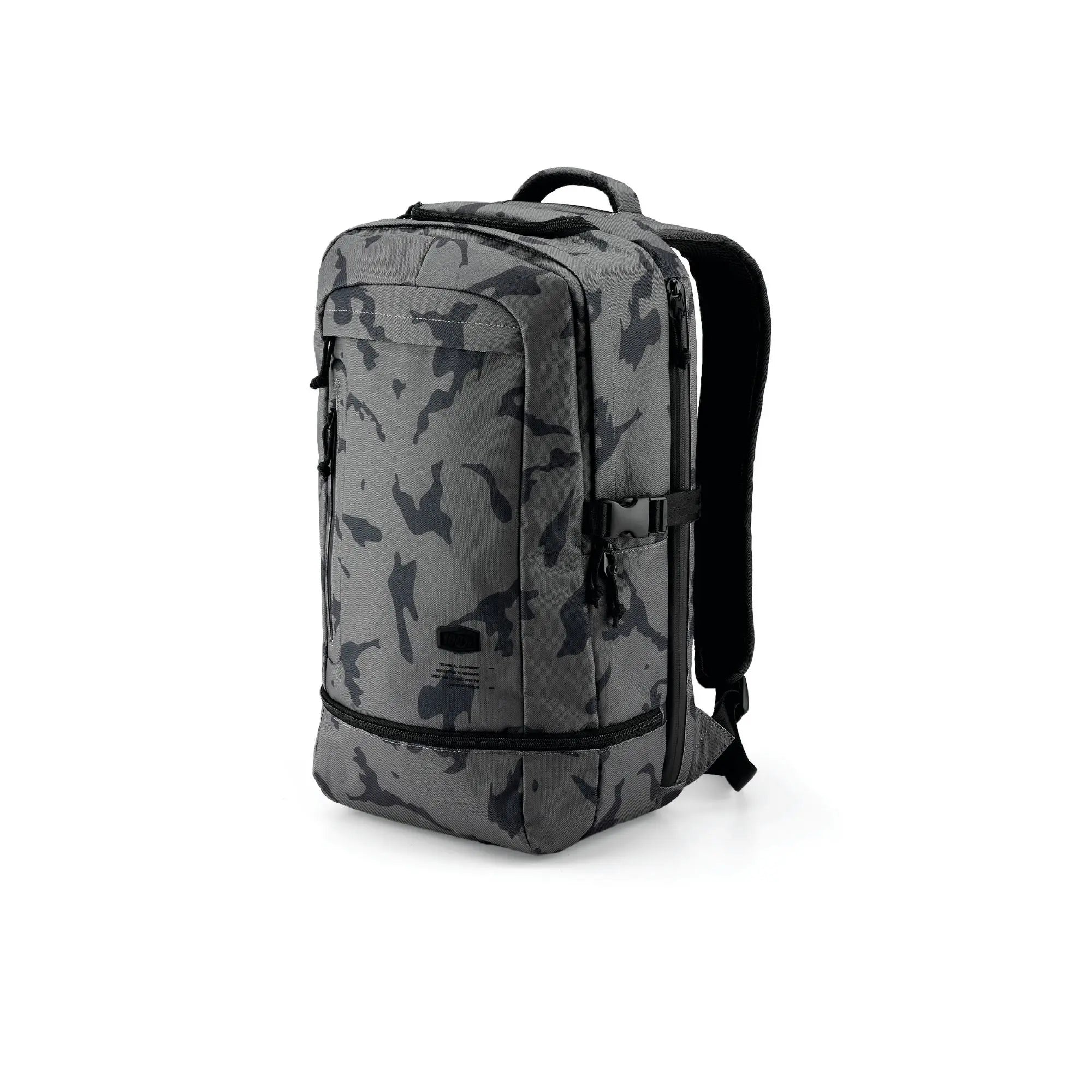 100% Transit Backpack Grey Camo - FREE UK Shipping, FREE 365 Day Returns | Moto Central