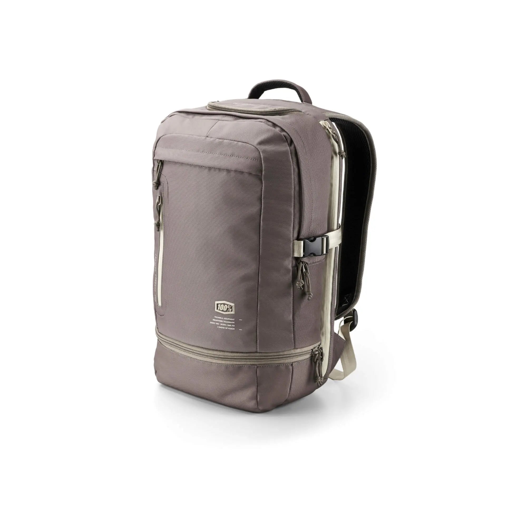 100% Transit Backpack Warm Grey - FREE UK Shipping, FREE 365 Day Returns | Moto Central