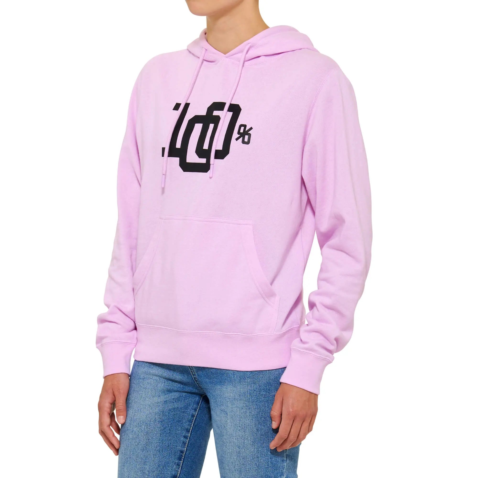 100% Varsity Ladies Pullover Hoodie Lilac - FREE UK Shipping, FREE 365 Day Returns | Moto Central