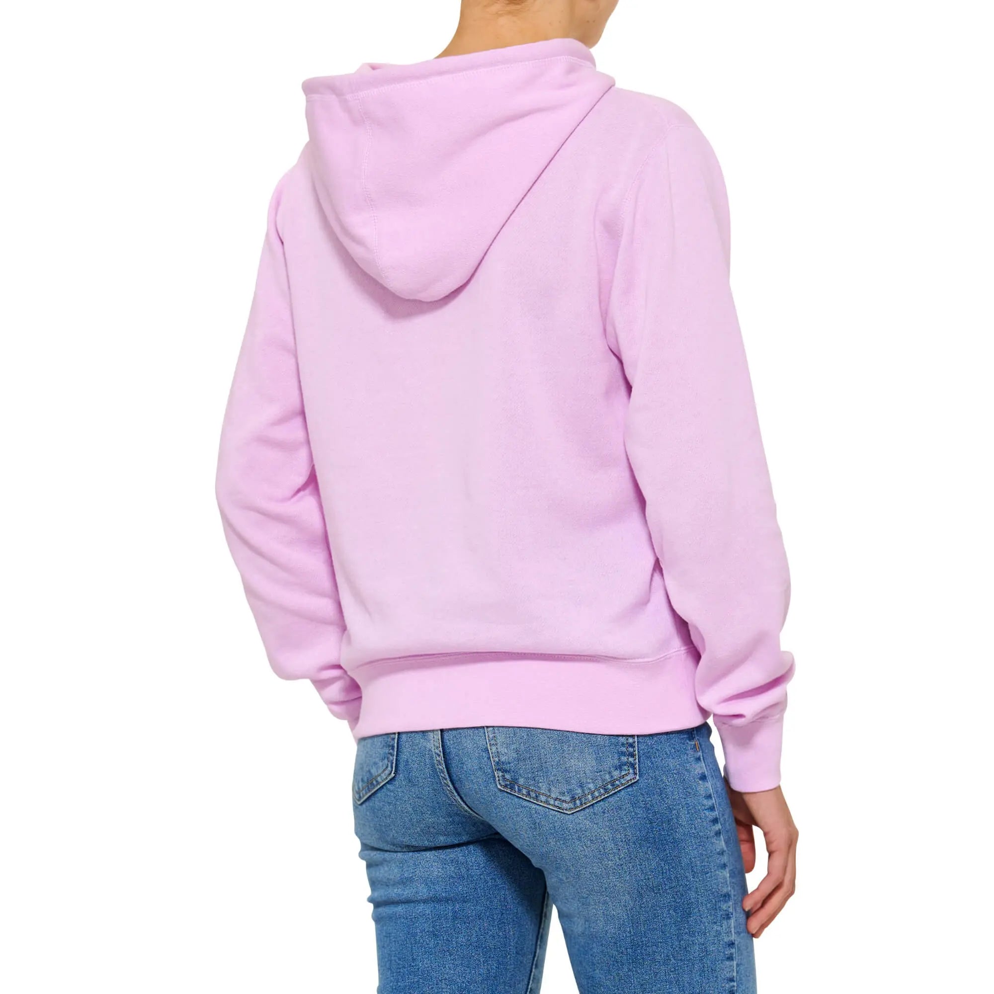 100% Varsity Ladies Pullover Hoodie Lilac - FREE UK Shipping, FREE 365 Day Returns | Moto Central